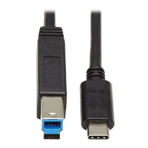 Tripp Lite USB-C to USB Type-B Cable (M/M), USB 3.1, Gen 2 (10 Gbps) - U422-20N-G2