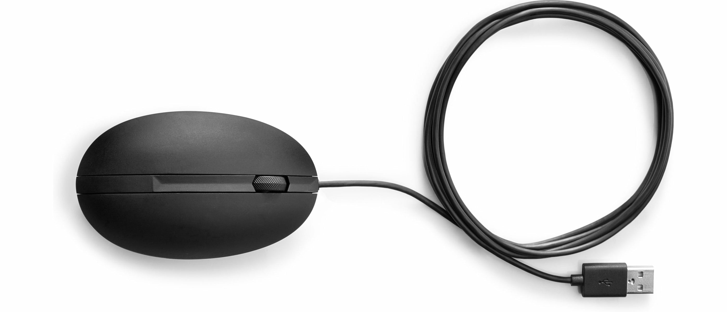 HP Wired Desktop 320M Optical Mouse, USB, 3 Buttons, Scroll Wheel, Black - 9VA80UT#ABA