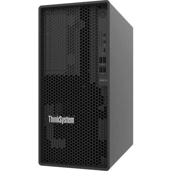 Lenovo ThinkSystem ST50 V2 Tower Server, Intel Xeon E-2324G, 3.10GHz, 16GB RAM, No OS - 7D8JA02GNA