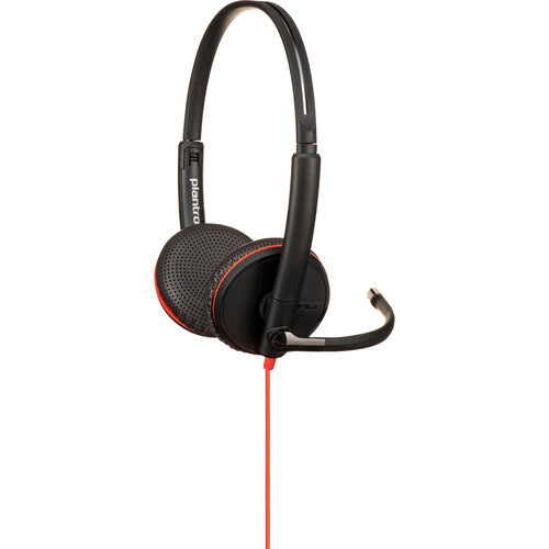 HP Poly Blackwire C3225 USB-C Headset TAA, Noise Cancellation - 8M3X7A6#ABA