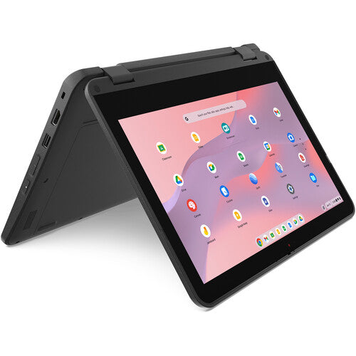 Lenovo 500e Gen-4s 11.6" HD Convertible Chromebook, Intel N250, 8GB RAM, 64GB eMMC, ChromeOS - 83N80001US