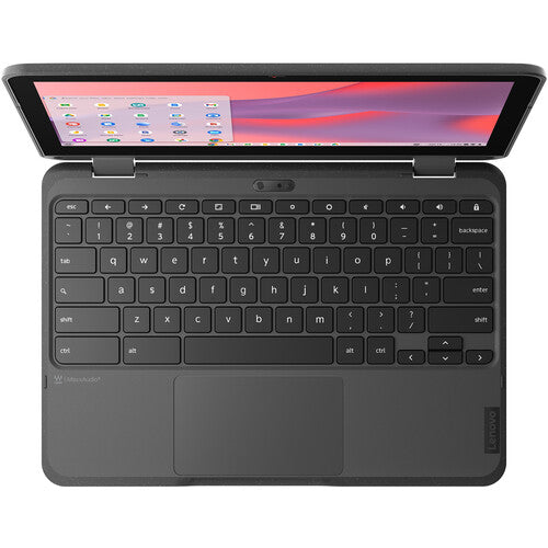 Lenovo 500e Gen-4s 11.6" HD Convertible Chromebook, Intel N250, 8GB RAM, 64GB eMMC, ChromeOS - 83N80001US