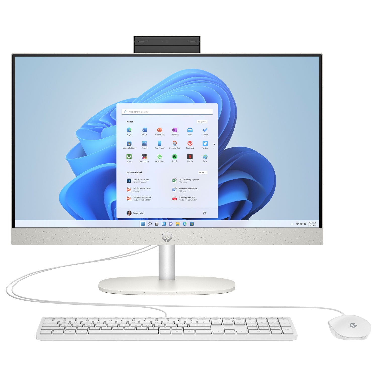HP 24-cr0059 23.8" FHD All-in-One PC, Intel i5-1334U, 8GB RAM, 512GB SSD, Win11H - B91B6AA#ABL (Certified Refurbished)