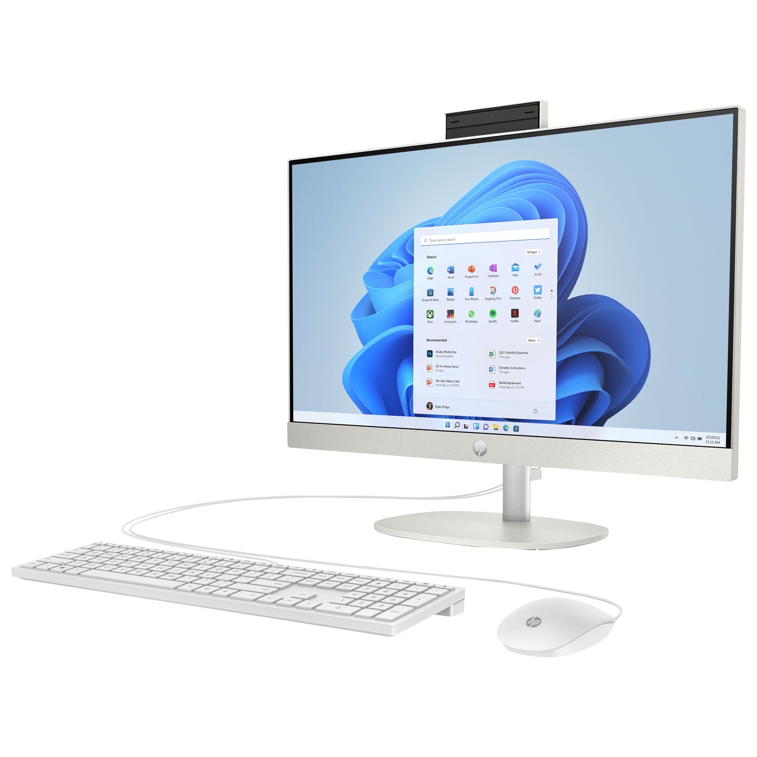 HP 24-cr0059 23.8" FHD All-in-One PC, Intel i5-1334U, 8GB RAM, 512GB SSD, Win11H - B91B6AA#ABL (Certified Refurbished)