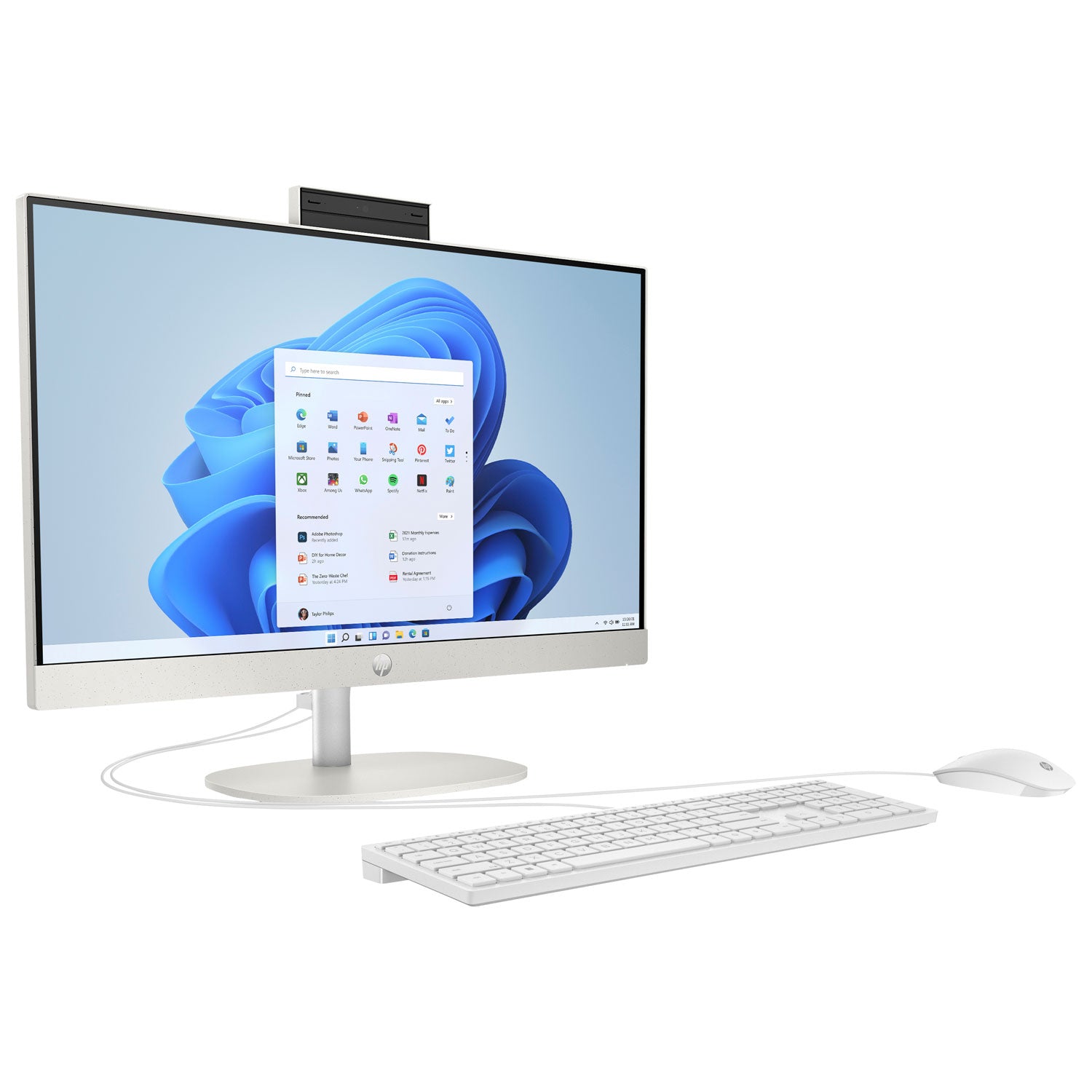 HP 24-cr0059 23.8" FHD All-in-One PC, Intel i5-1334U, 8GB RAM, 512GB SSD, Win11H - B91B6AA#ABL (Certified Refurbished)