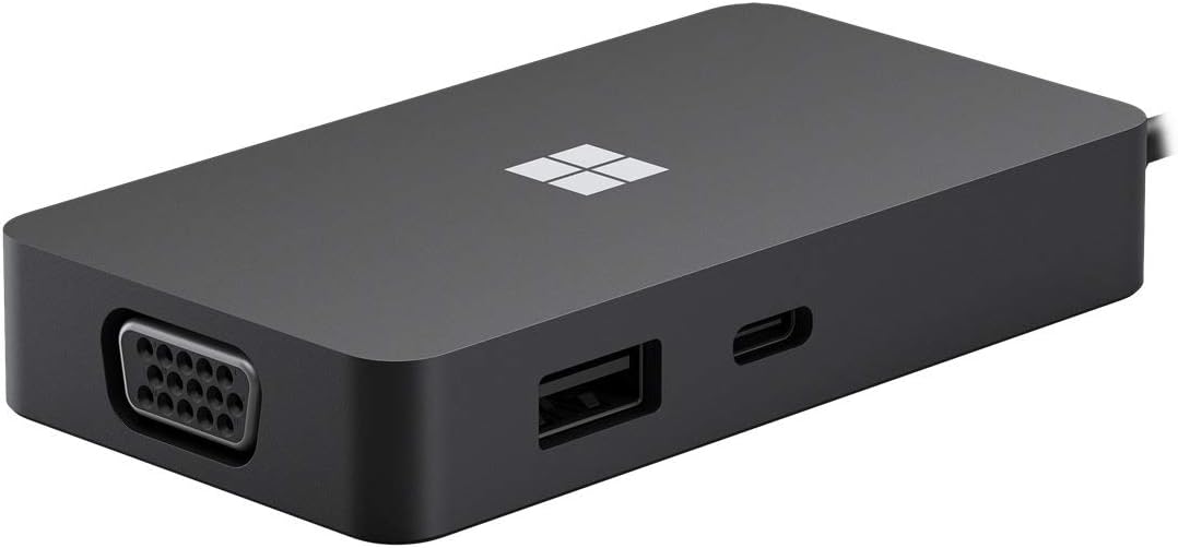 Microsoft Surface USB-C Travel Hub, HDMI, VGA, Ethernet, 1xUSB-C, 1xUSB-A - 1E4-00001
