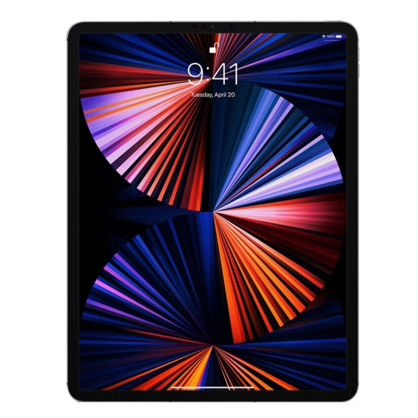 Apple iPad Pro (5th Gen, 2021) 12.9" Liquid Retina XDR Display, 128GB, WiFi + Cellular, Unlocked, Space Gray - MHNR3LL/A