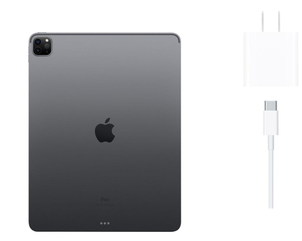 Apple iPad Pro (5th Gen, 2021) 12.9" Liquid Retina XDR Display, 128GB, WiFi + Cellular, Unlocked, Space Gray - MHNR3LL/A