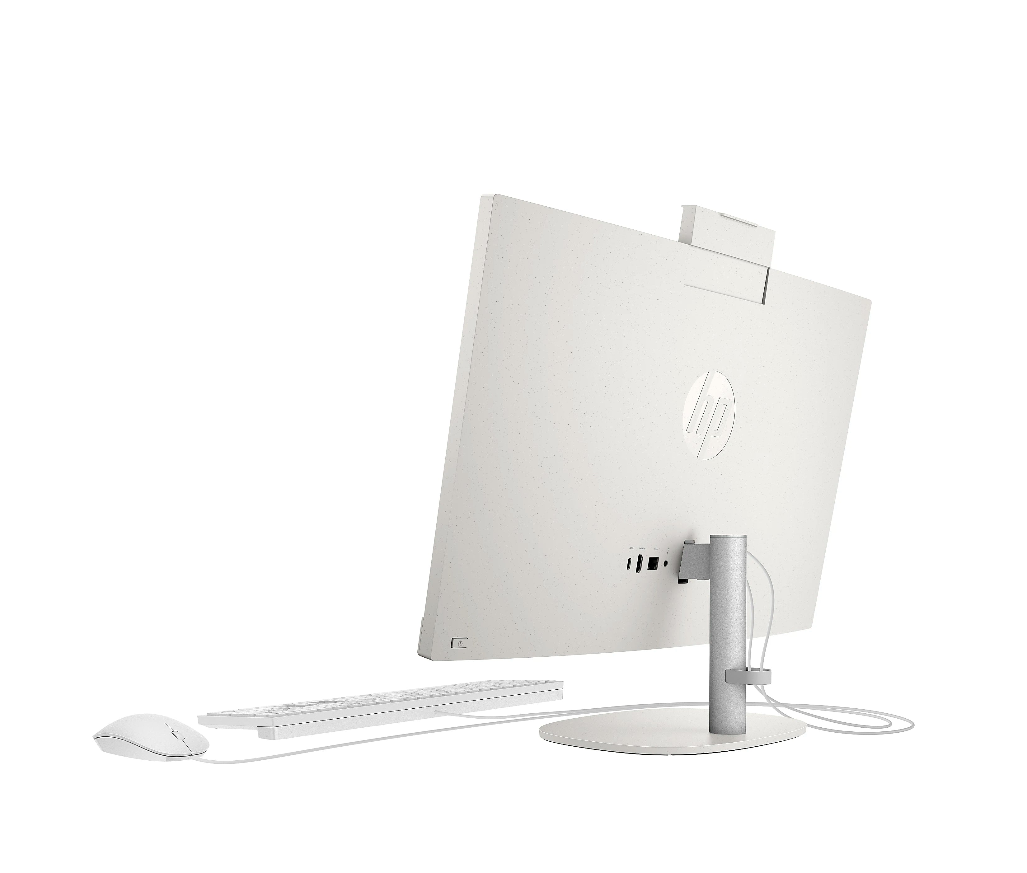 HP 27-cr0009 27" FHD All-in-One Desktop, AMD R5-7520U, 2.80GHz, 16GB RAM, 512GB SSD, Win11H - 1J8Z3AA#ABL (Refurbished)