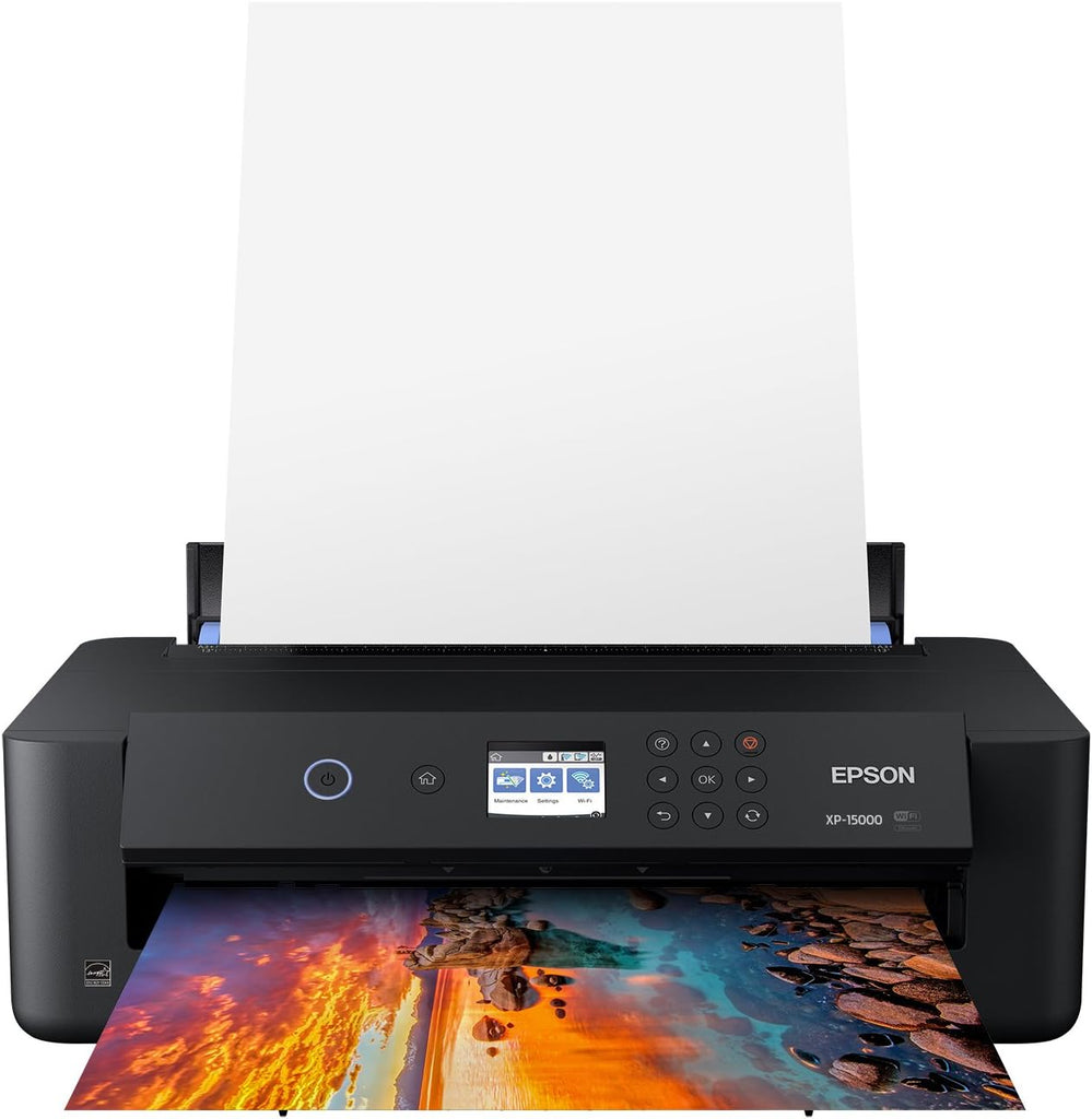Epson Expression Photo HD XP-15000 Wide-format Printer, 9.2/9.0 ISO-ppm, Wireless, Ethernet, USB - C11CG43201 (Certified Refurbished)