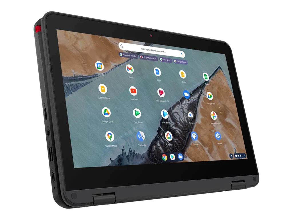Lenovo 300e 11.6" HD Gen 3 Convertible Chromebook, AMD 3015Ce, 1.20GHz, 4GB RAM, 32GB eMMC, ChromeOS - 82J9000MUS