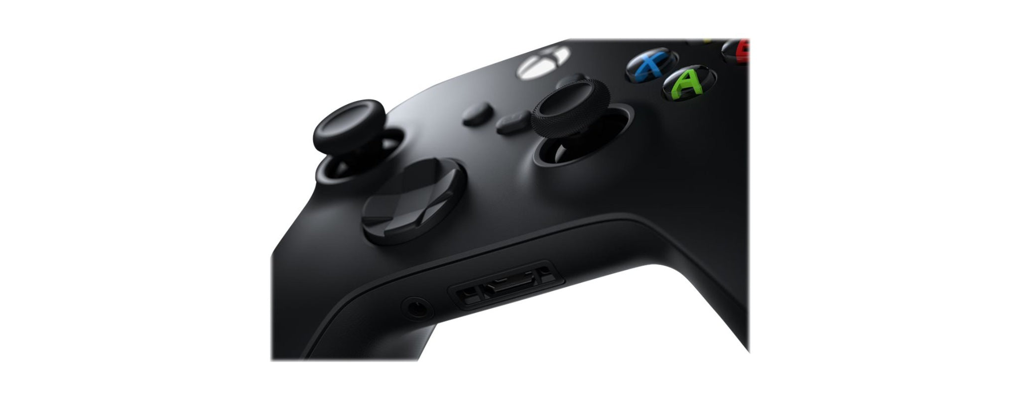 Microsoft Xbox Wireless Controller, Gaming Pad, Bluetooth, Carbon Black - QAT-00007 (Refurbished)