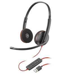HP Poly Blackwire 3220 Stereo USB-A Headset TAA, Noise Cancellation - 8M3X5AA#ABA