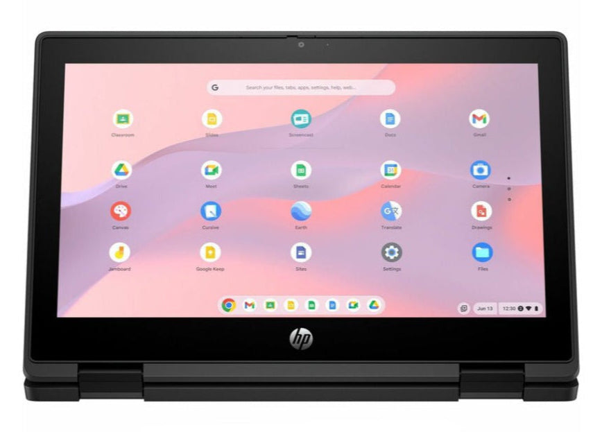 HP Fortis Flip G1m 11.6" HD Chromebook, MediaTek Kompanio 520, 8GB RAM, 64GB eMMC, ChromeOS - B61BKUT#ABA (Certified Refurbished))