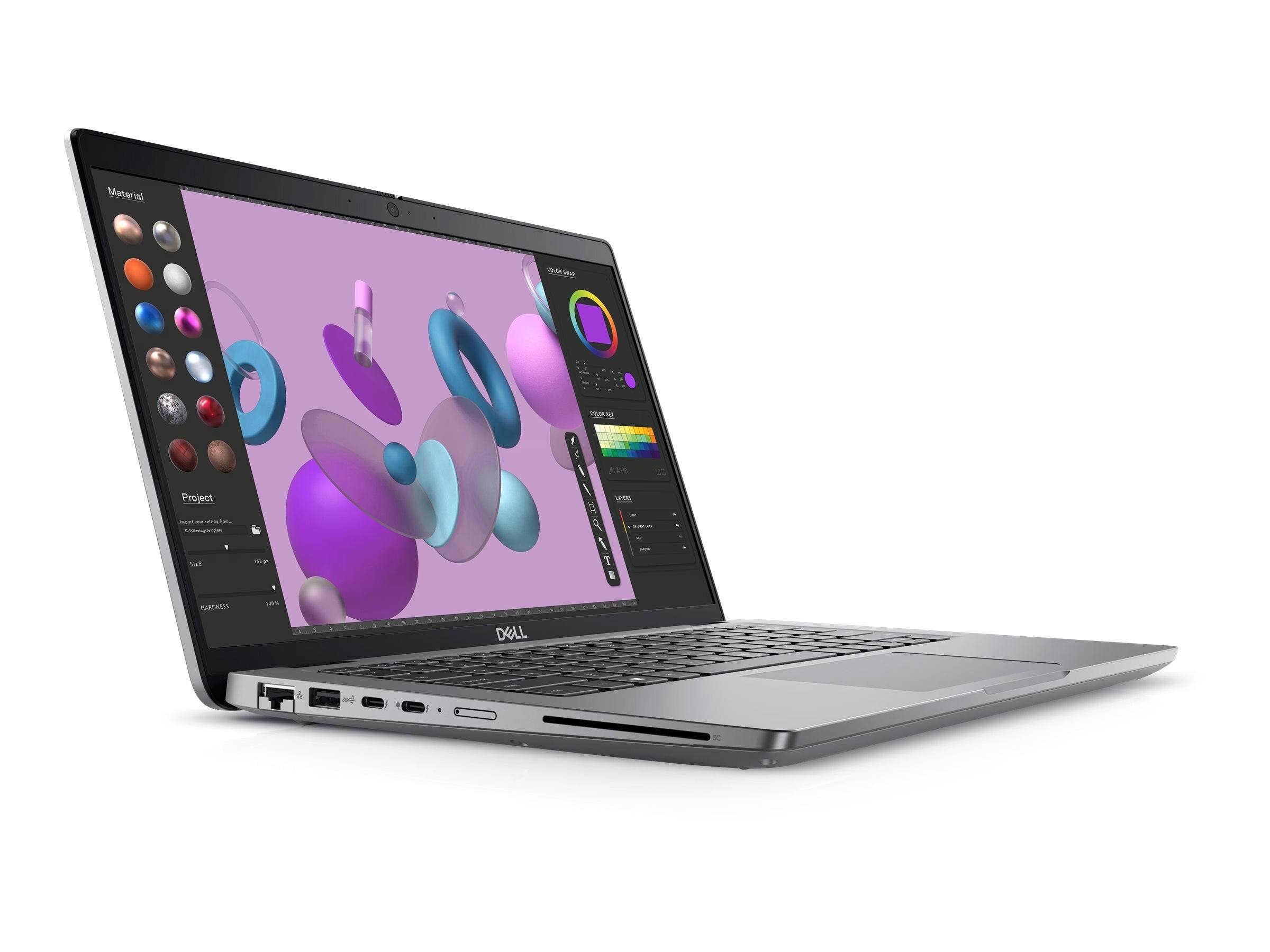 Dell Precision 3480 14" FHD Mobile Workstation, Intel i7-1360P, 2.20GHz, 16GB RAM, 512GB SSD, Win11P - 3V5K7