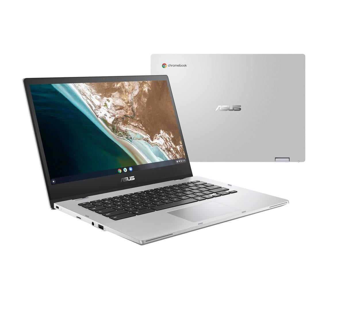 Asus CX1400 14" FHD Convertible Chromebook, Intel Celeron N4500, 1.10GHz, 8GB RAM, 64GB eMMC, ChromeOS - CX1400FKA-DS84FT