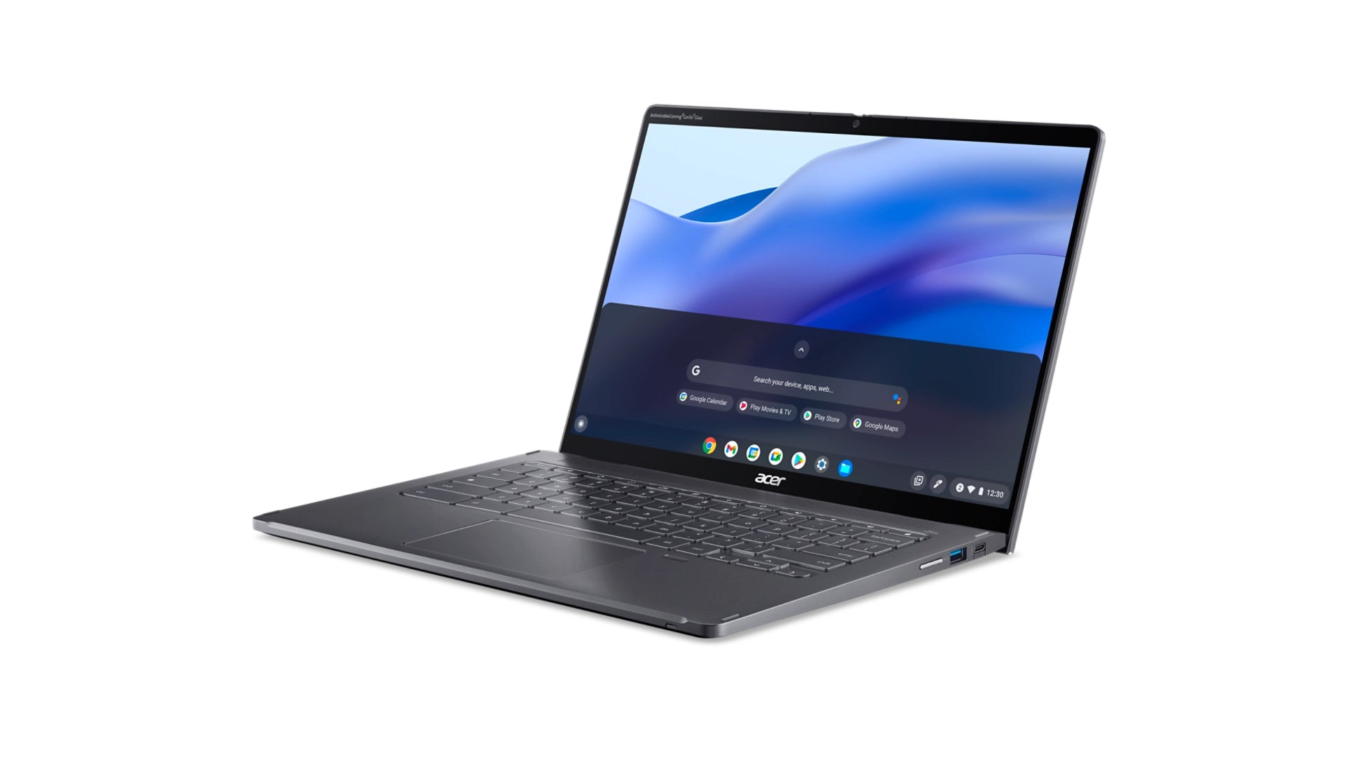 Acer Spin 714 CP714-1WN-763T 14" Convertible Chromebook, Intel i7-1260P, 8GB RAM, 256GB SSD, ChromeOS - NX.K3VAA.002