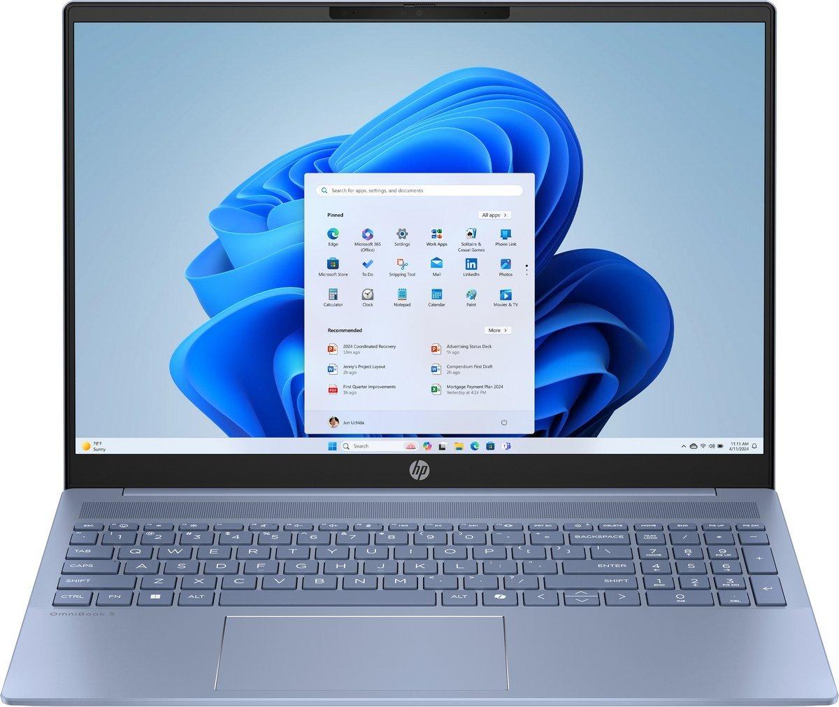 HP OmniBook 5 16T-BA100 16" WUXGA Laptop, Intel i5-1334U, 16GB RAM, 512GB SSD, Win11H - D7KN7U8#ABA (Certified Refurbished)