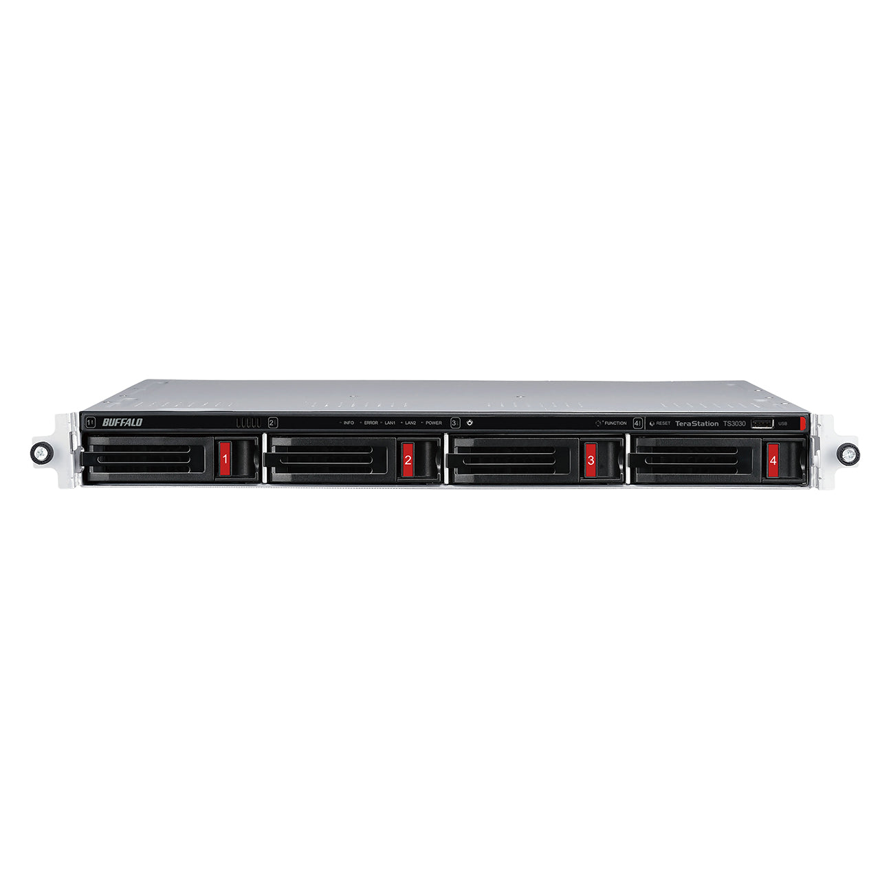 Buffalo TeraStation 3430RN 8TB 4-Bay Rackmount NAS, Alpine AL524, 2GB RAM, 3xUSB, 2xRJ45 - TS3430RN0802