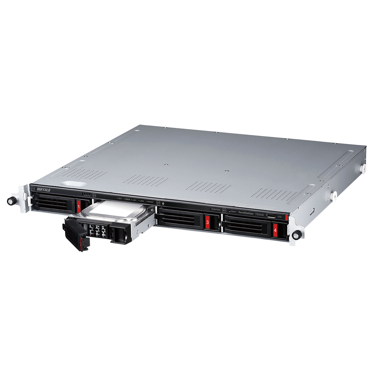 Buffalo TeraStation 3430RN 8TB 4-Bay Rackmount NAS, Alpine AL524, 2GB RAM, 3xUSB, 2xRJ45 - TS3430RN0802