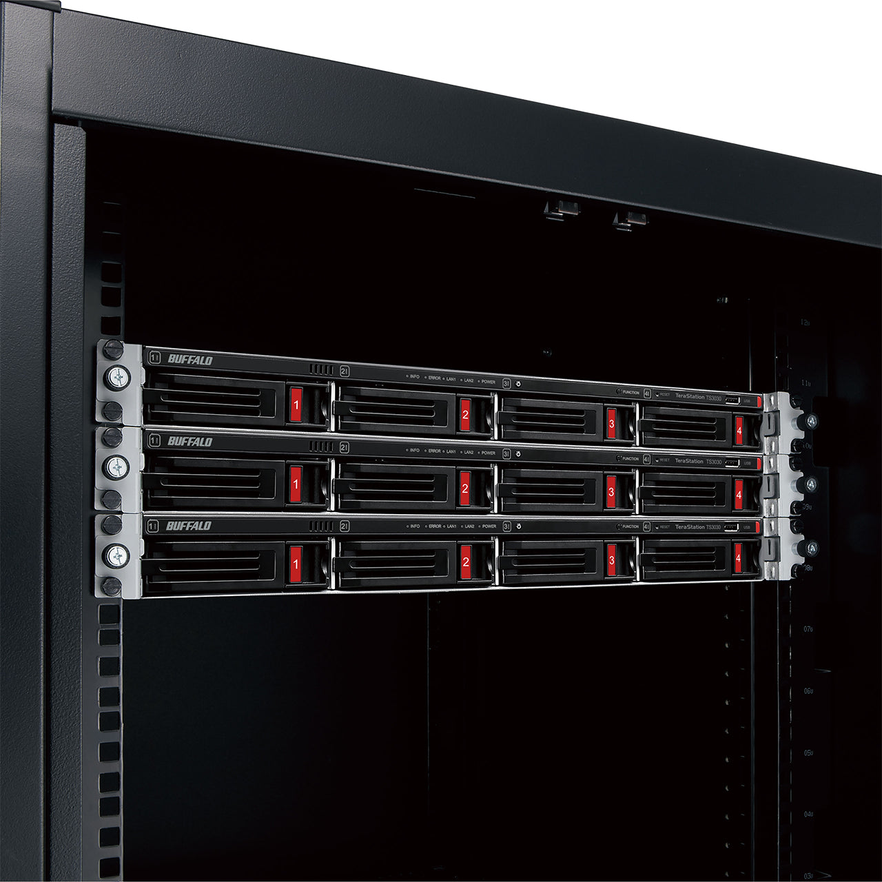 Buffalo TeraStation 3430RN 8TB 4-Bay Rackmount NAS, Alpine AL524, 2GB RAM, 3xUSB, 2xRJ45 - TS3430RN0802