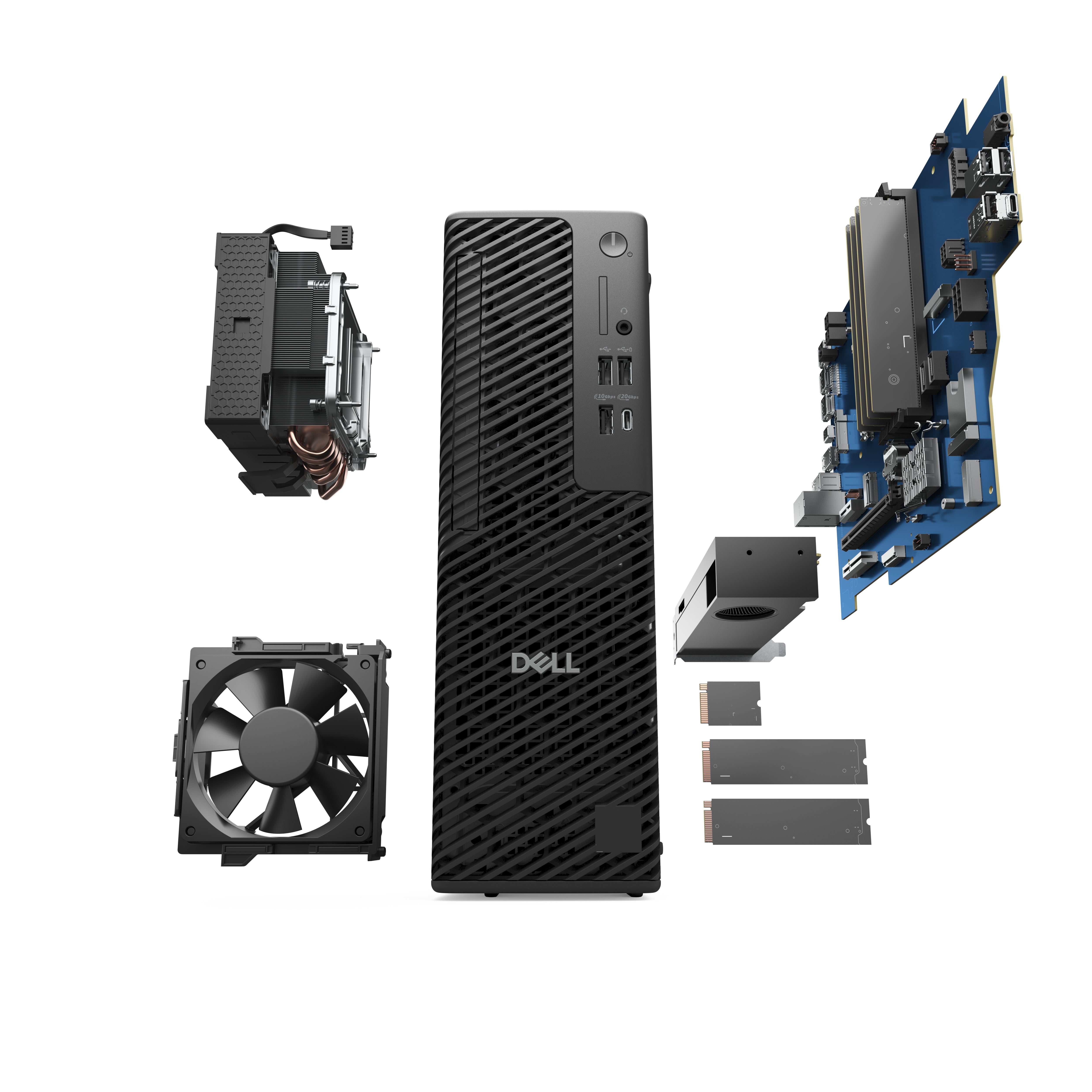 Dell Pro Max Slim FCS1250 SFF Desktop, Intel Ultra 7 265, 32GB RAM, 512GB SSD, Win11P - FCS1250-U7265-NOB (Open Box)