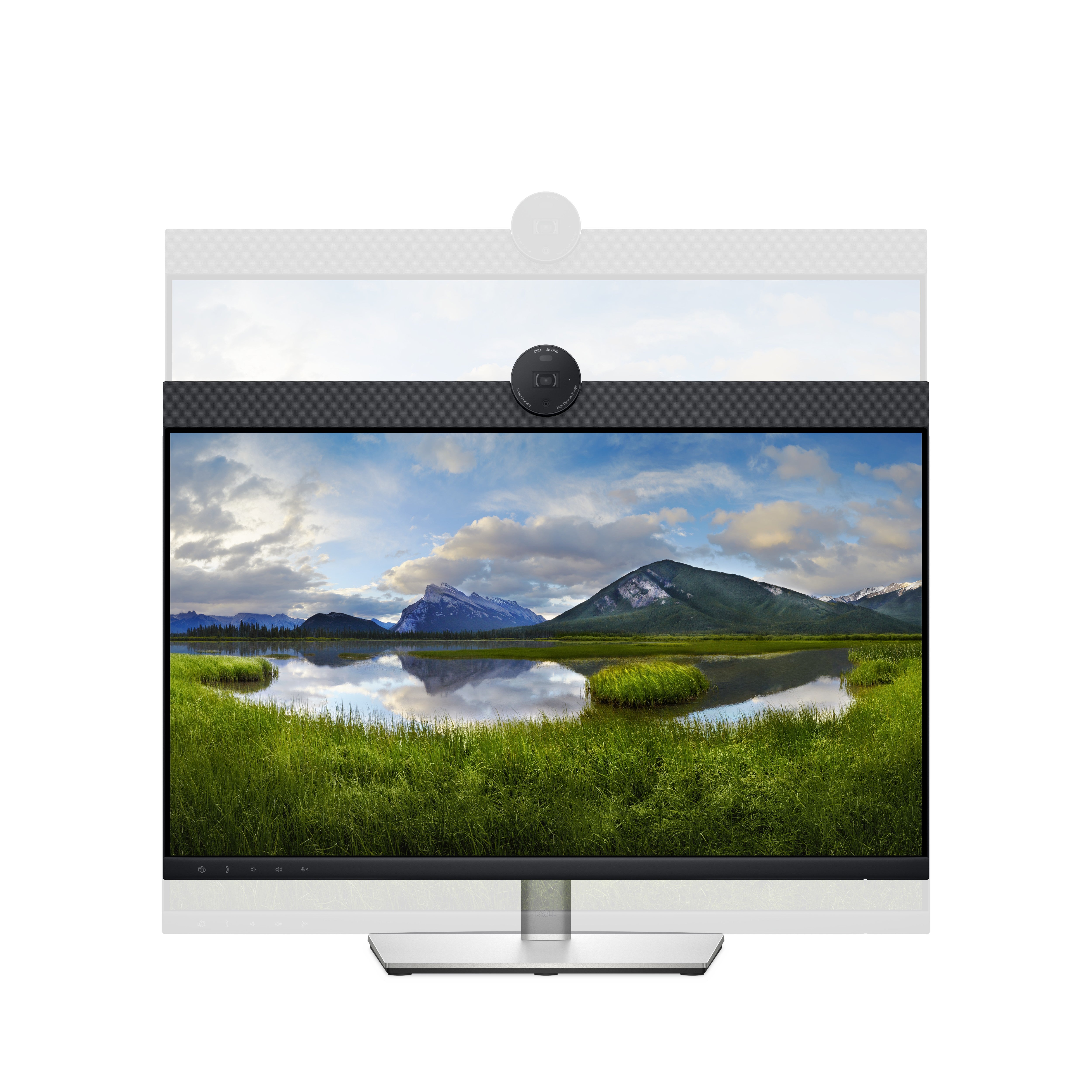 Dell 23.8" FHD Video Conferencing Monitor, 16:9, 5MS, 1000:1-Contrast - DELL-P2424HEB