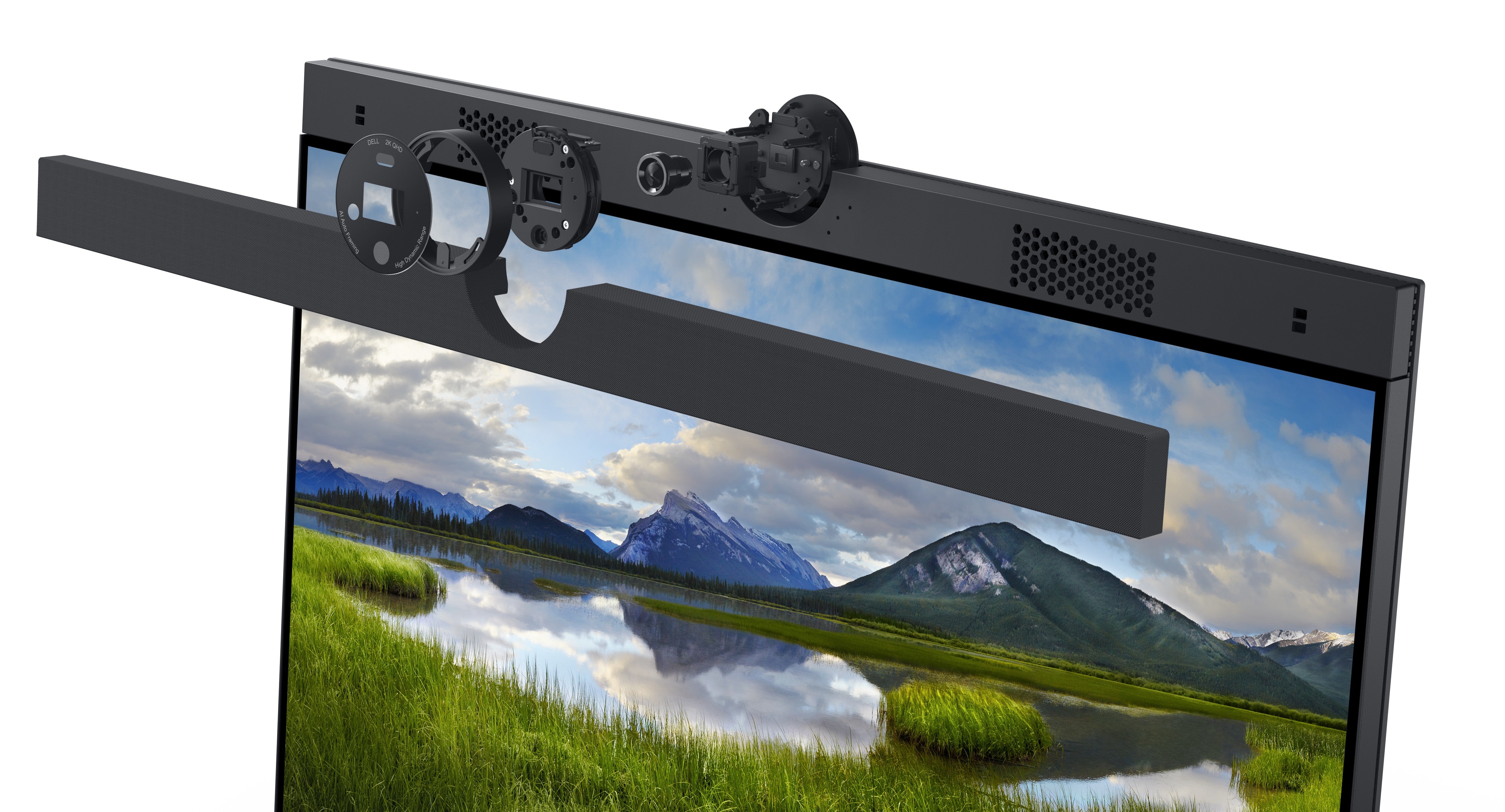 Dell 23.8" FHD Video Conferencing Monitor, 16:9, 5MS, 1000:1-Contrast - DELL-P2424HEB