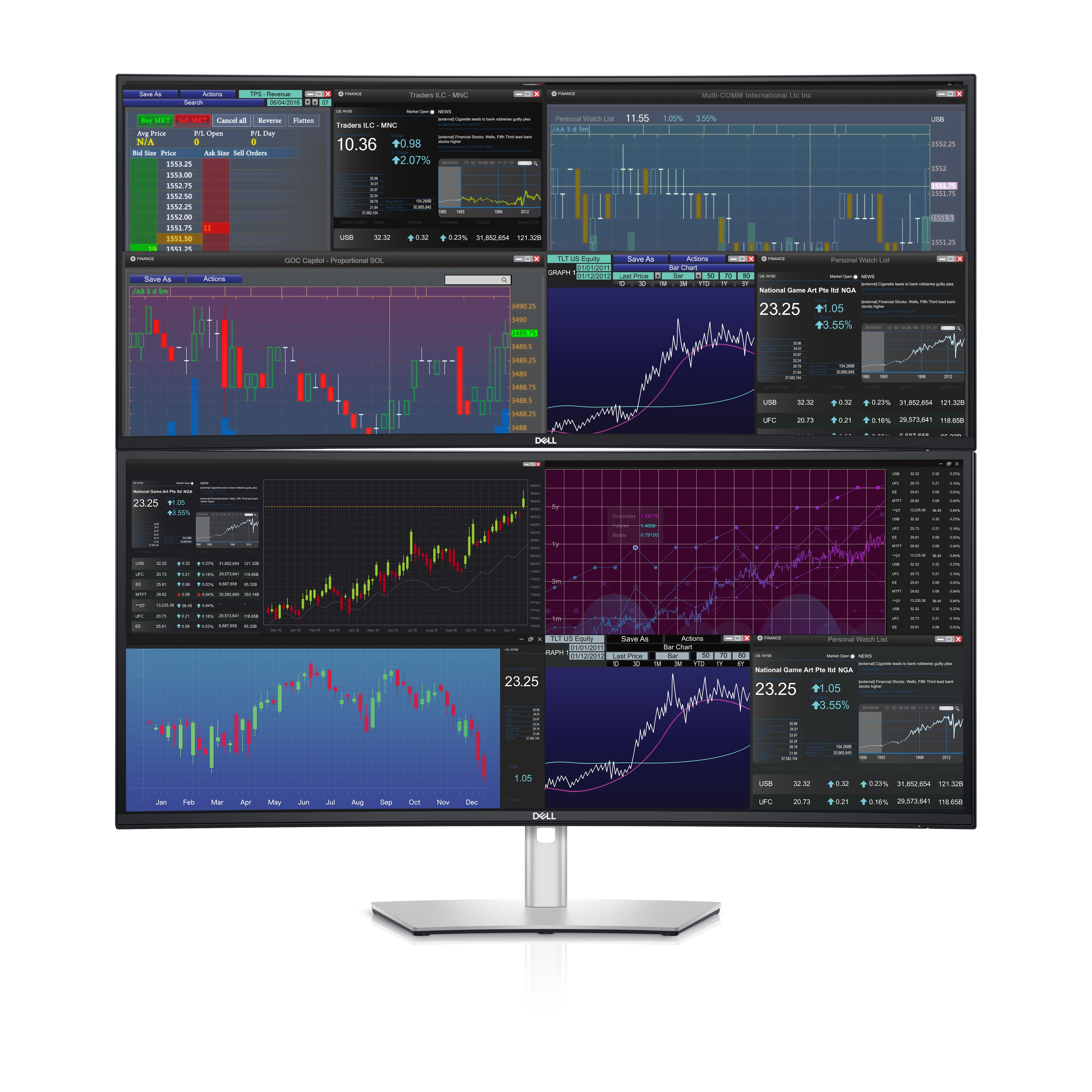 Dell UltraSharp 37.52" WQHD+ Curved USB-C Hub Monitor, 21:9, 5MS, 2000:1-Contrast - DELL-U3824DW (Refurbished)