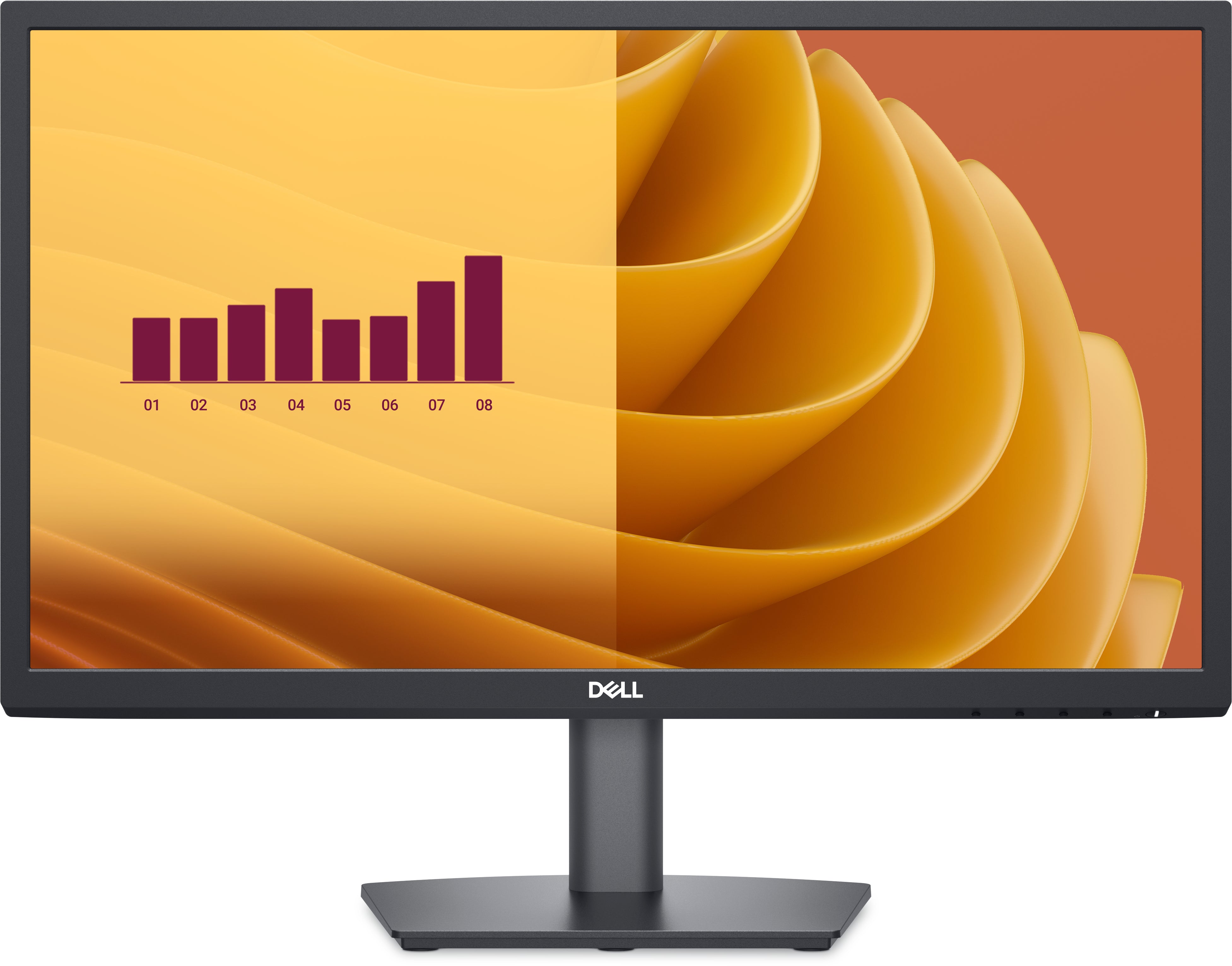 Dell E2225H 21.5" FHD LED Monitor, 16:9, 5MS, 3000:1-Contrast - DELL-E2225H (Refurbished)