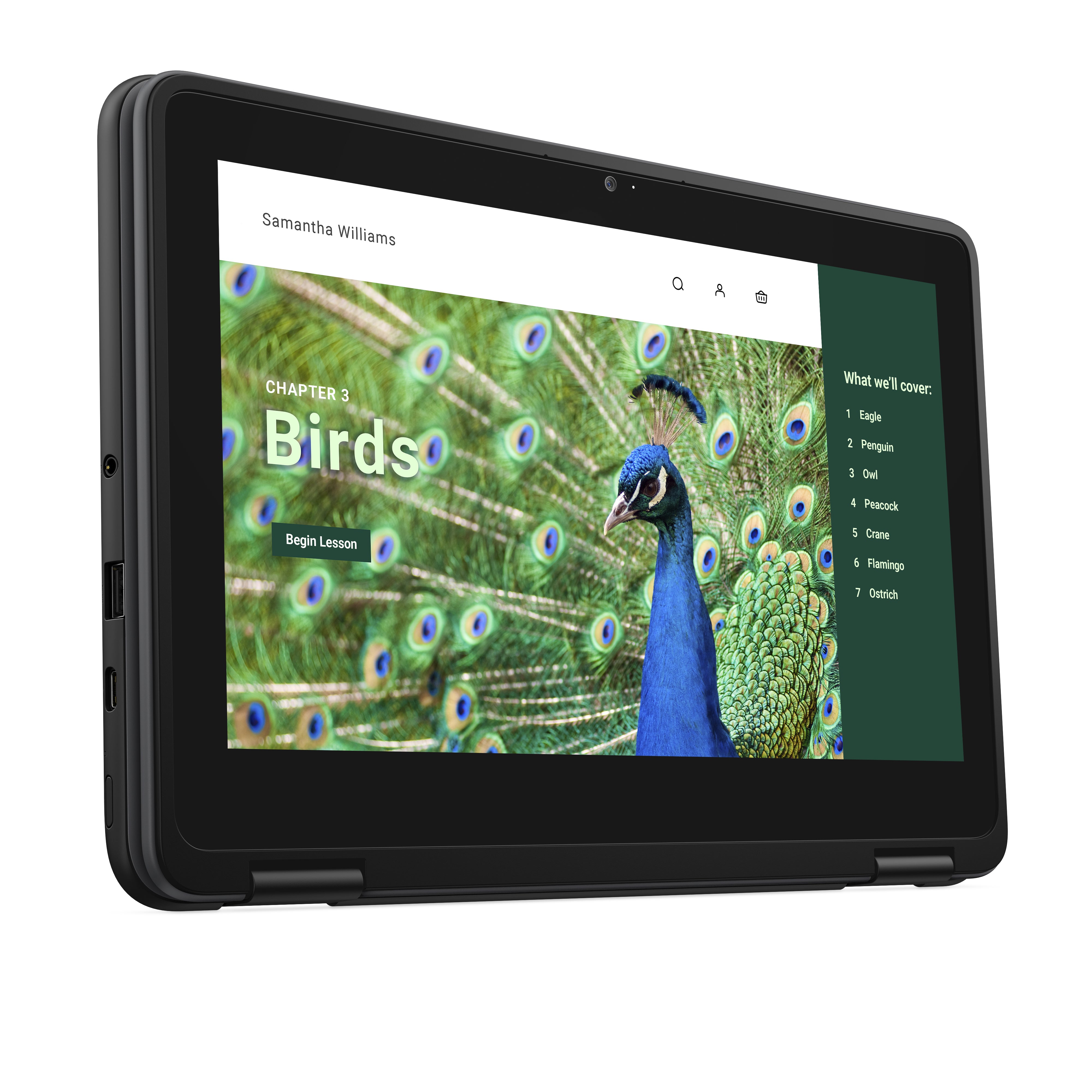 Dell 3120 11.6" HD Convertible Chromebook, Intel N100, 0.8GHz, 4GB RAM, 64GB eMMC, ChromeOS - J78DN