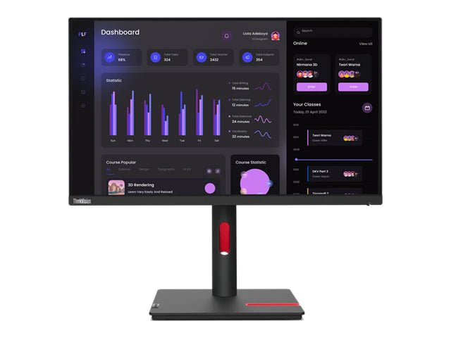 Lenovo ThinkCentre TIO Flex 24i 23.8" FHD Monitor, 4ms, 16:9, 1000:1-Contrast - 12BMMAR1US