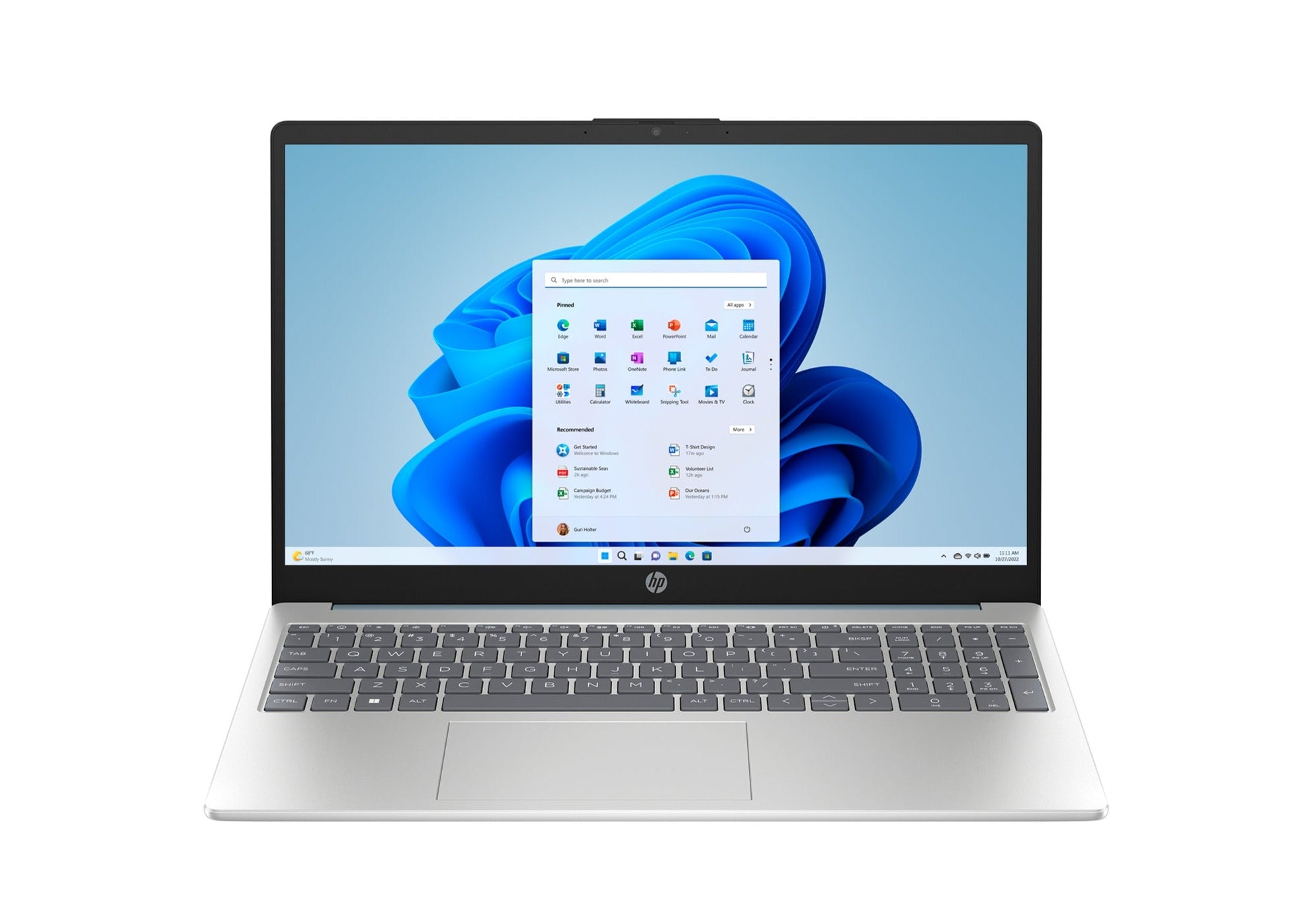 HP 15-fc0618ds 15.6" HD Notebook, AMD R5-7530U, 2.0GHz, 8GB RAM, 256GB SSD, Win11H - 8B0R4UA#ABA (Certified Refurbished)