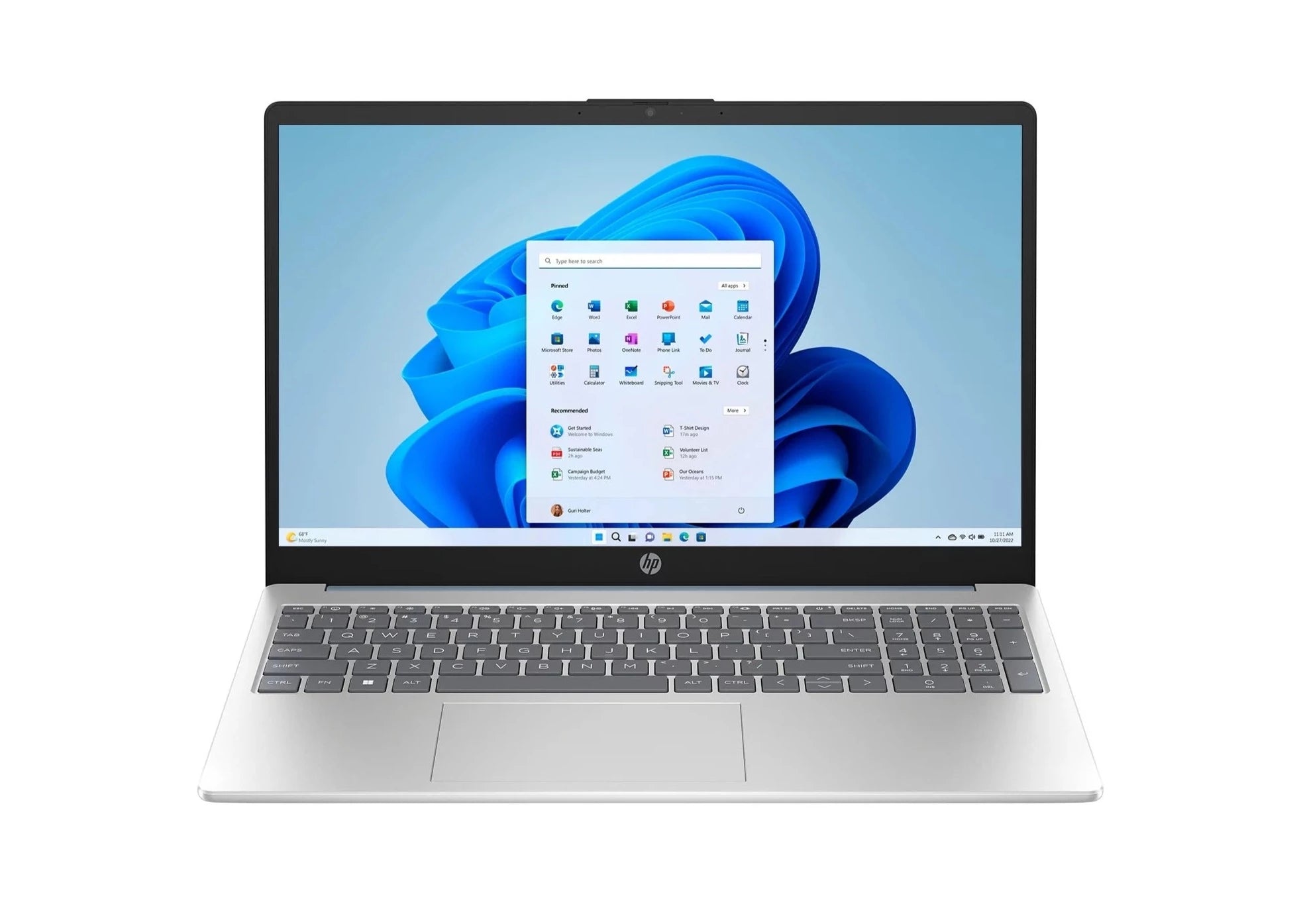 HP 15-fc0037wm 15.6" FHD Notebook, AMD R5-7520U, 2.80GHz, 8GB RAM, 256GB SSD, Win11H - 7W6H6UA#ABA (Certified Refurbished)