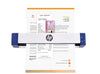HP PS100W Simplex Wireless Mobile Document Scanner, 1200 DPI, 15 ppm, USB-C - HPPS100W