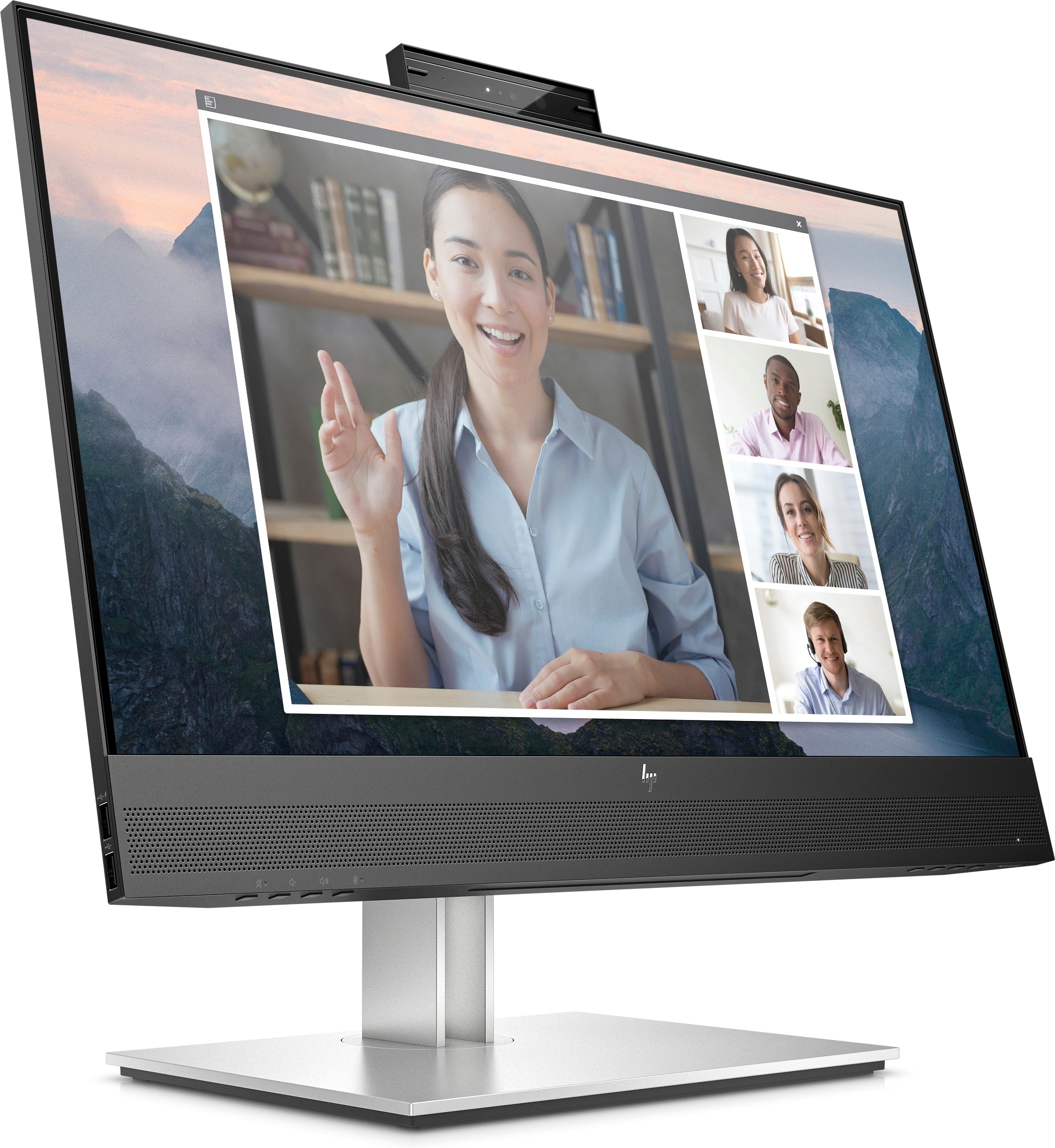 HP E24mv G4 23.8" FHD Conferencing Monitor, 16:9, 5MS, 1000:1-Contrast - 169L0AA#ABA (Certified Refurbished)