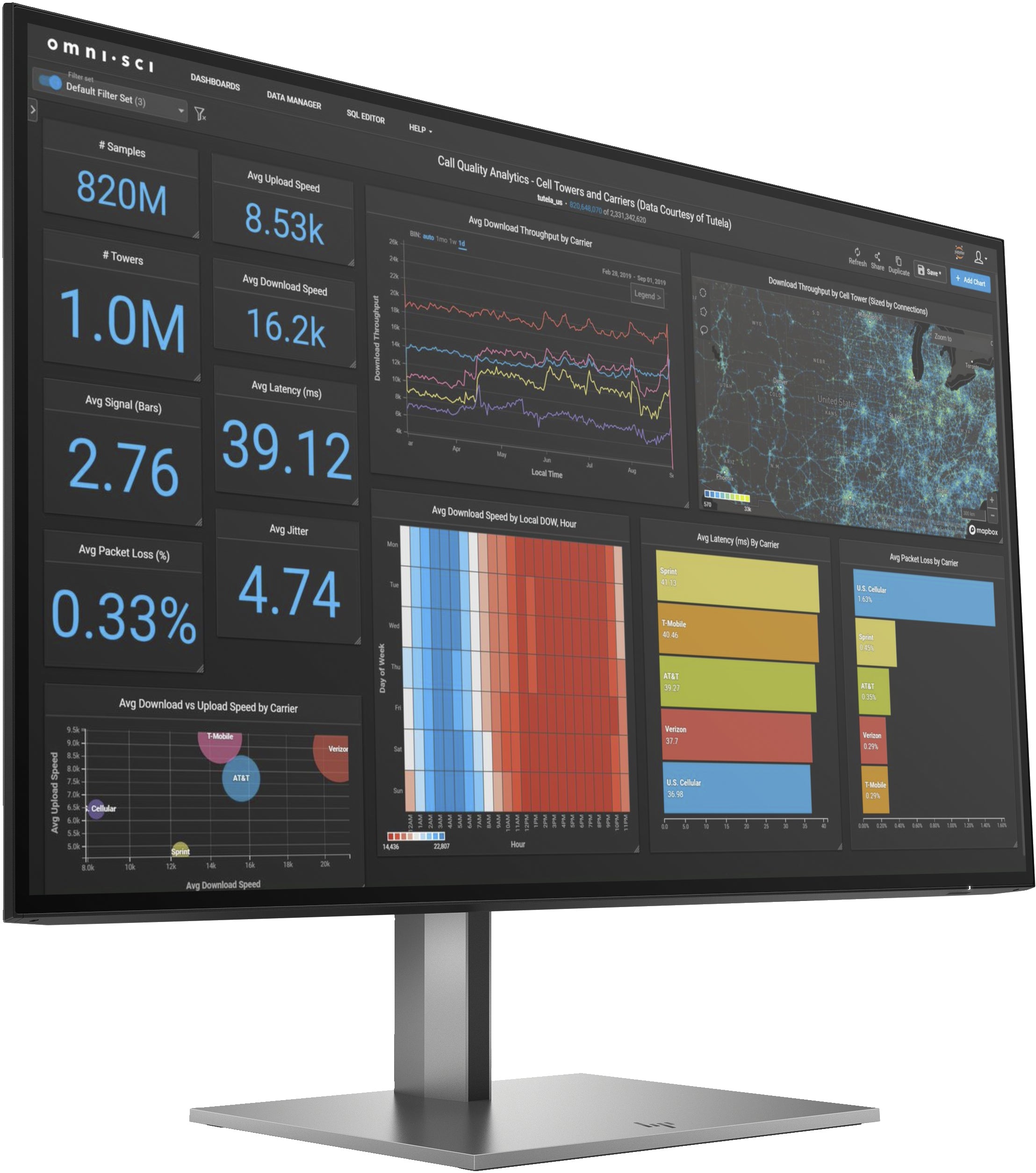 HP Z27q G3 27" Quad HD Monitor, 16:9, 5MS, 10M:1-Contrast - 1C4Z7AA#ABA