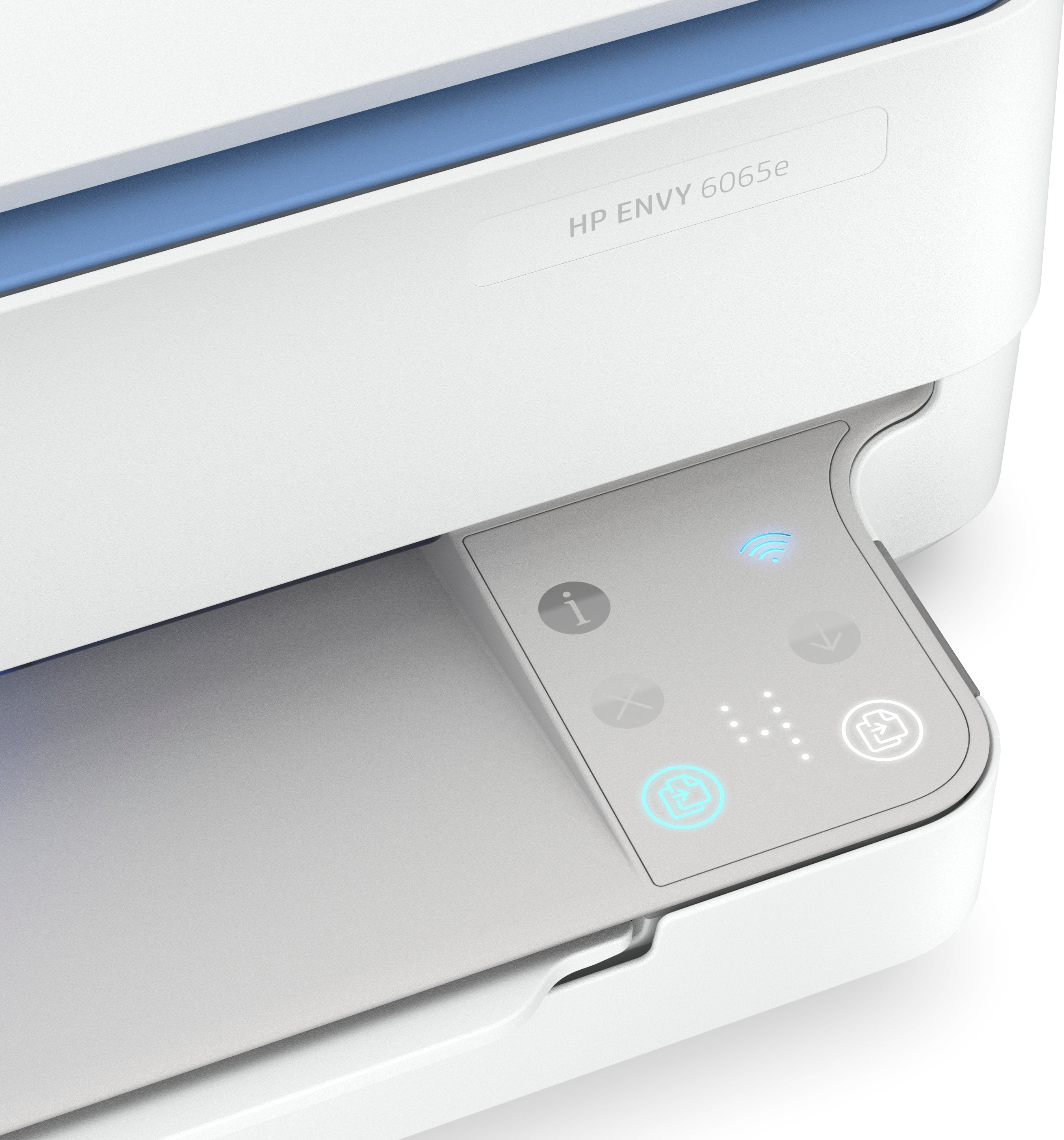HP ENVY 6065e All-in-One Color Inkjet Printer, Print/Copy/Scan, 10/7 ppm, USB, WiFi - 223N5A#B1H (Certified Refurbished)