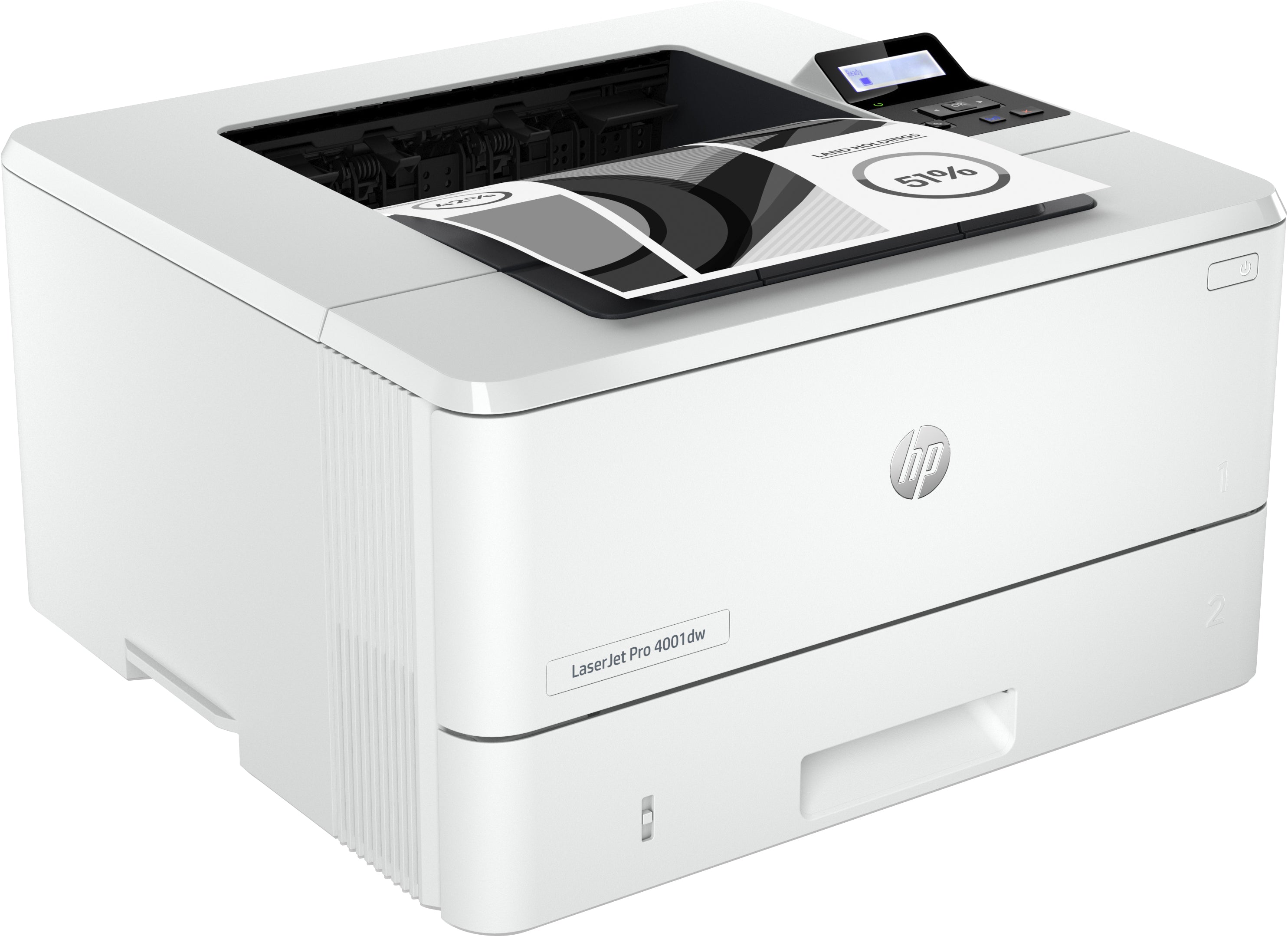 HP LaserJet Pro 4001dw Monochrome Printer, 42 ppm, 256MB, Ethernet, WiFi - 2Z601F#BGJ (Certified Refurbished)
