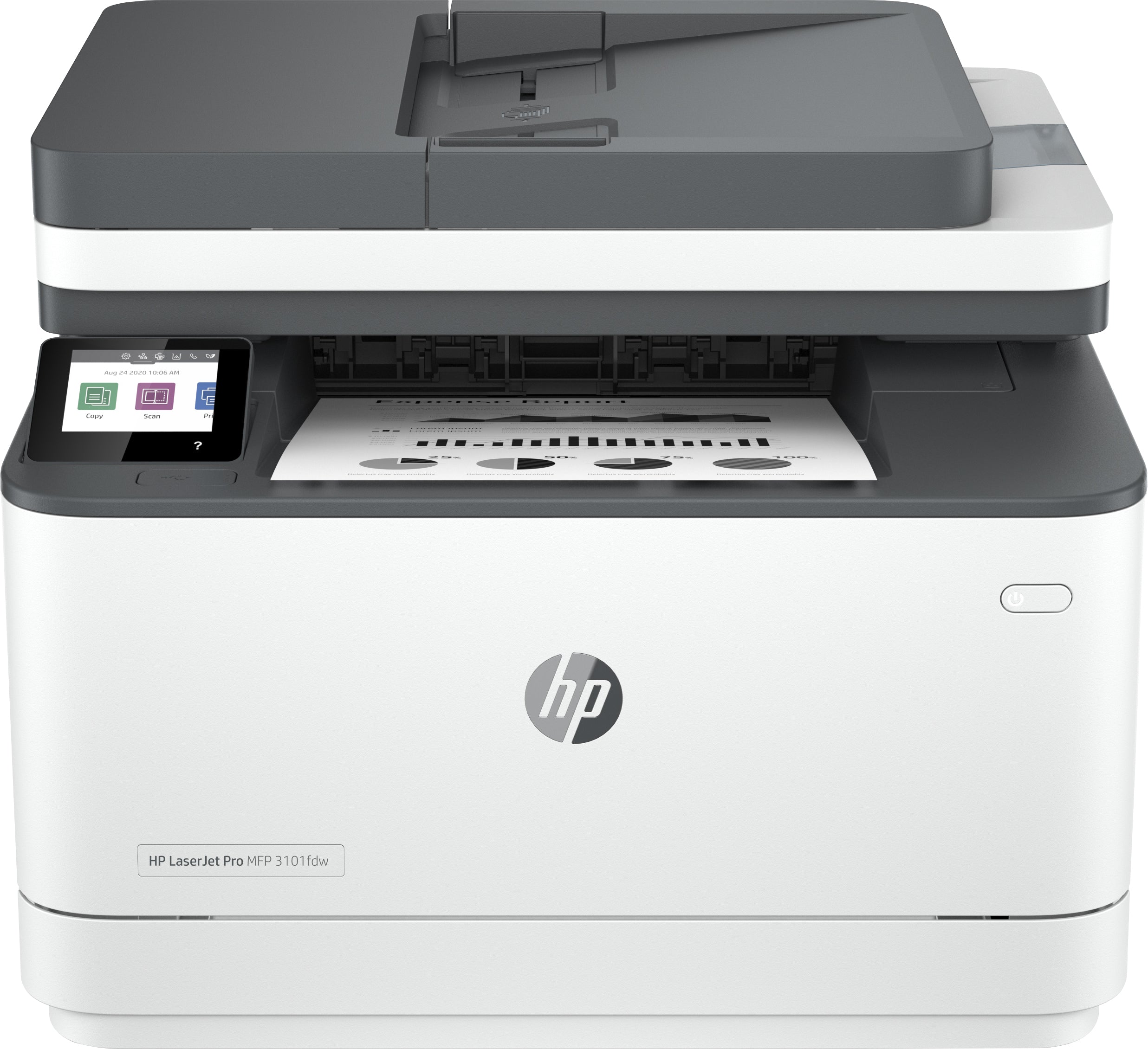 HP LaserJet Pro 3101fdw Wireless Monochrome MFP Printer, 35ppm, Print/Copy/Scan/Fax, Ethernet, USB, WiFi - 3G628F#BGJ (Certified Refurbished)