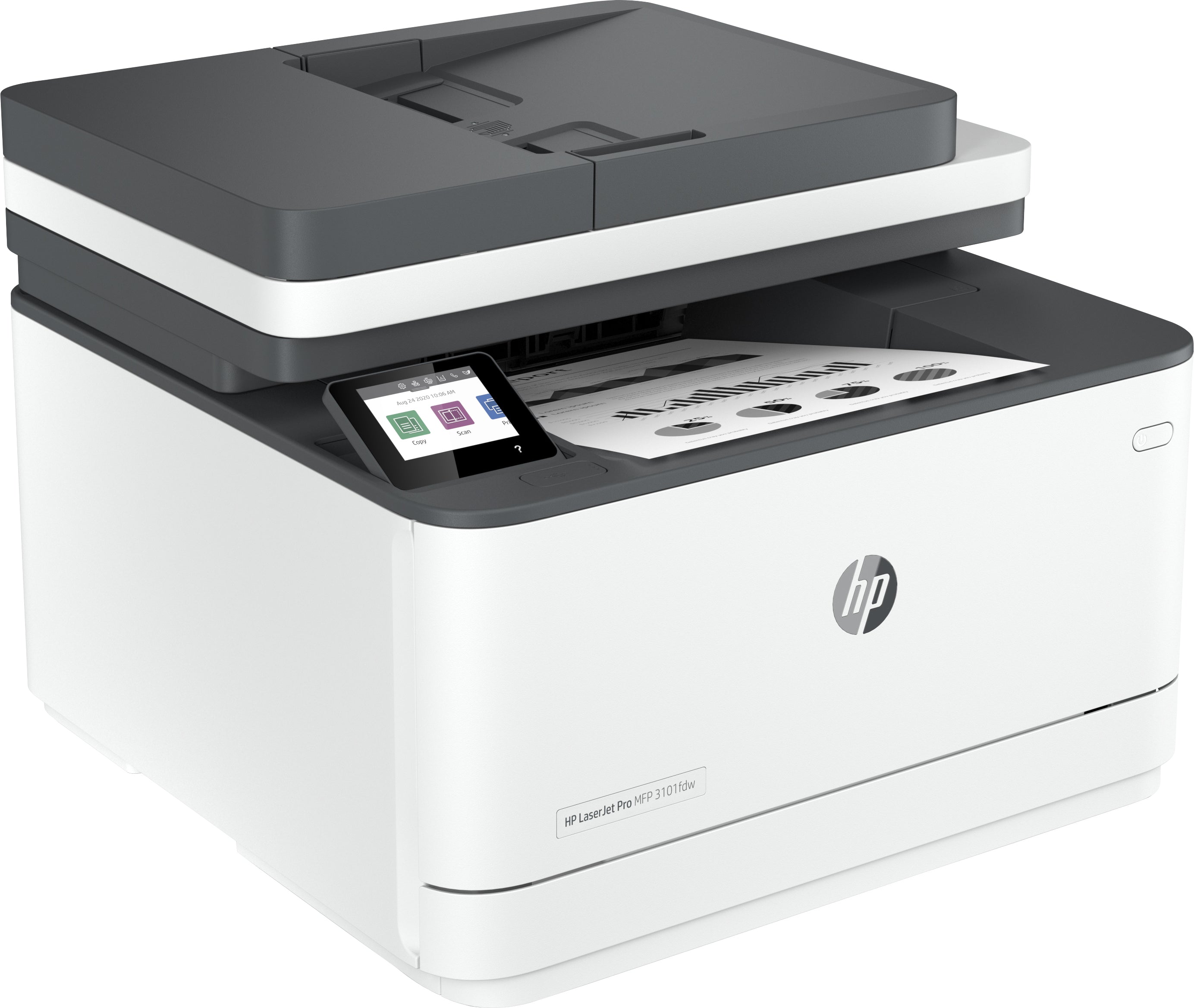 HP LaserJet Pro 3101fdw Wireless Monochrome MFP Printer, 35ppm, Print/Copy/Scan/Fax, Ethernet, USB, WiFi - 3G628F#BGJ (Certified Refurbished)