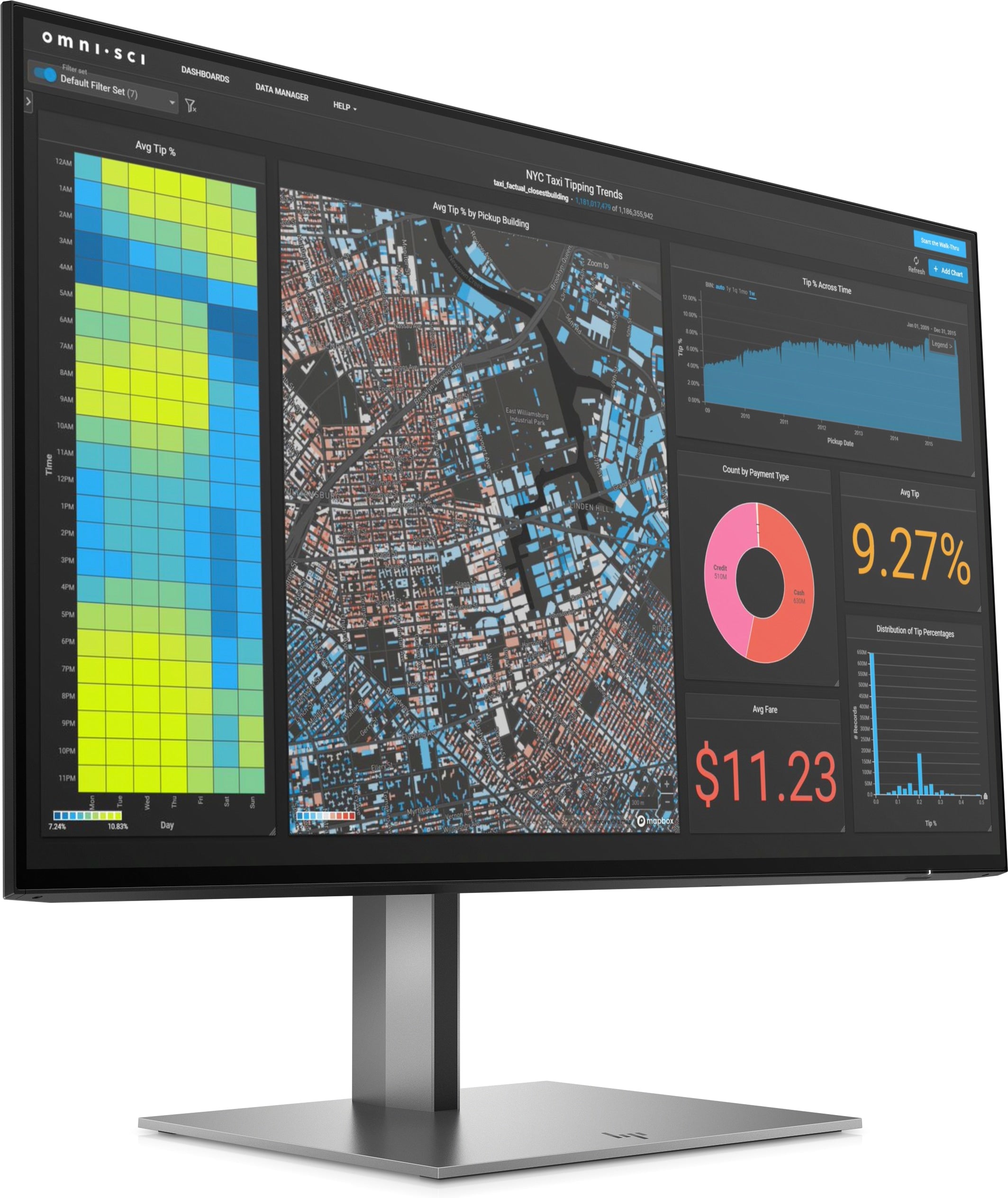 HP Z24f G3 23.8" Full HD Monitor, 16:9, 5MS, 10M:1-Contrast - 3G828AA#ABA