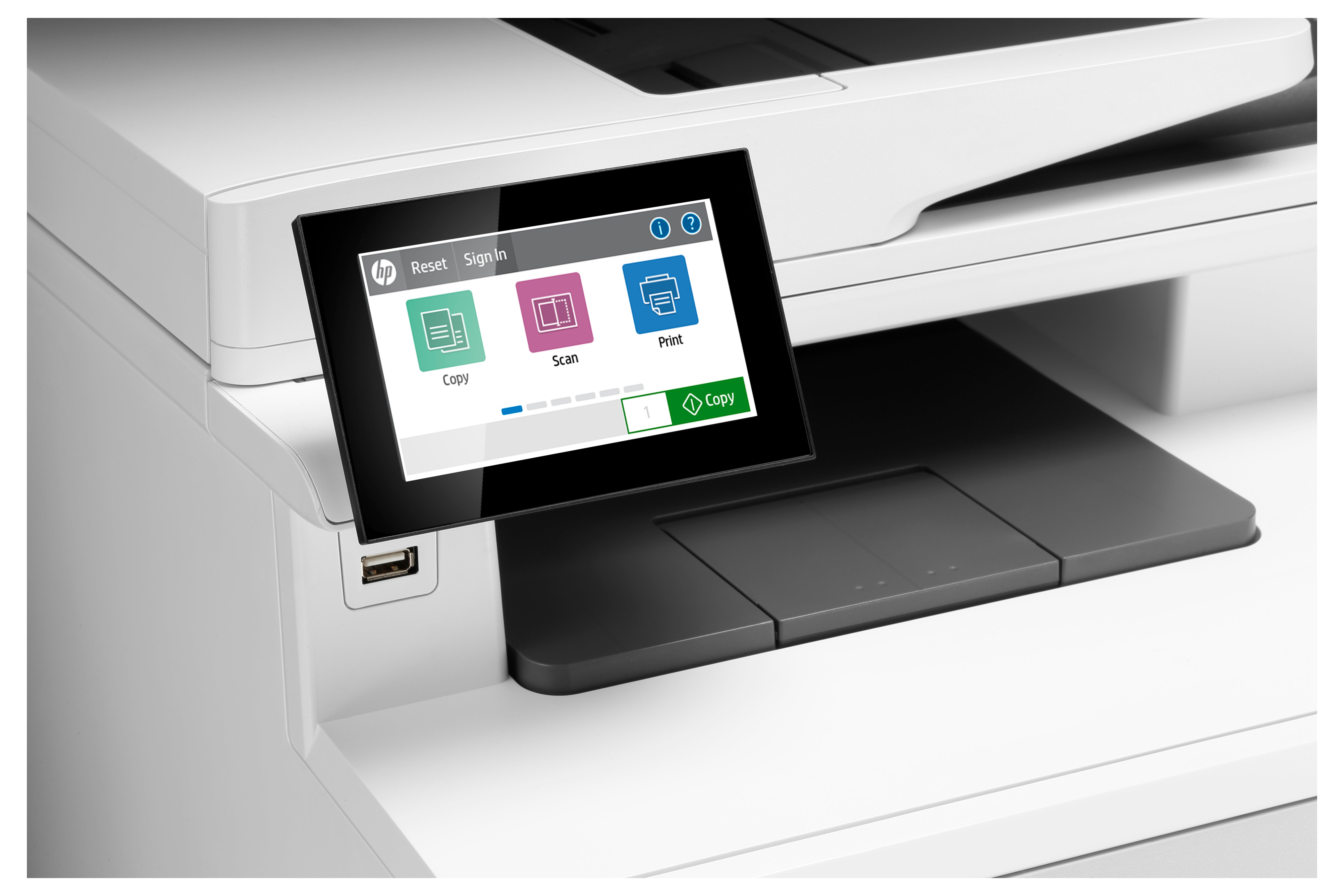 HP Color LaserJet Enterprise M480f MFP Printer, 29/29 ppm, Ethernet, USB, Duplex - 3QA55A#BGJ (Certified Refurbished)