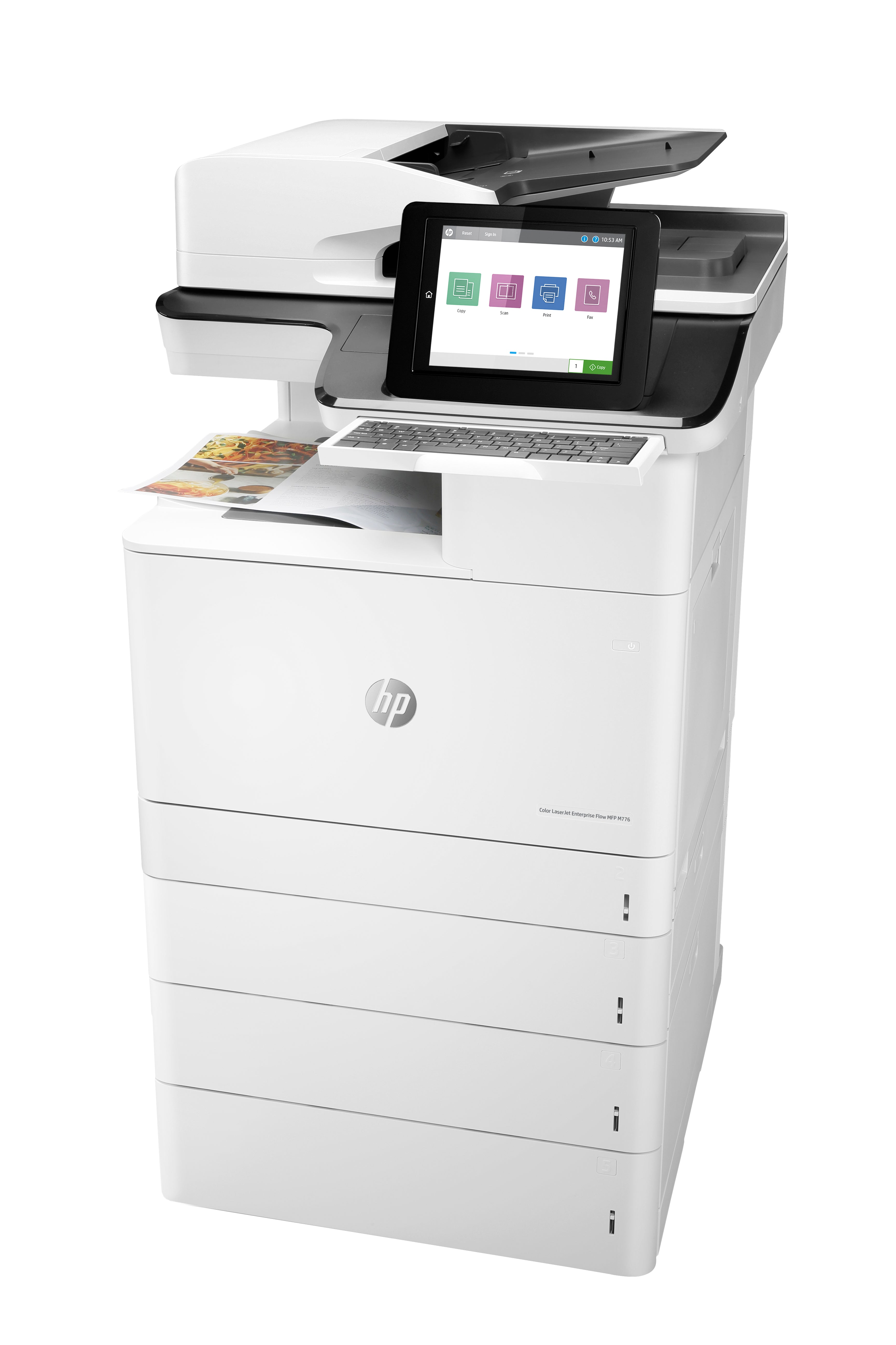 HP LaserJet Enterprise Flow M776z MFP Color Printer, 45/45 ppm, Ethernet, USB, Wi-Fi - 3WT91A#BGJ (Certified Refurbished)