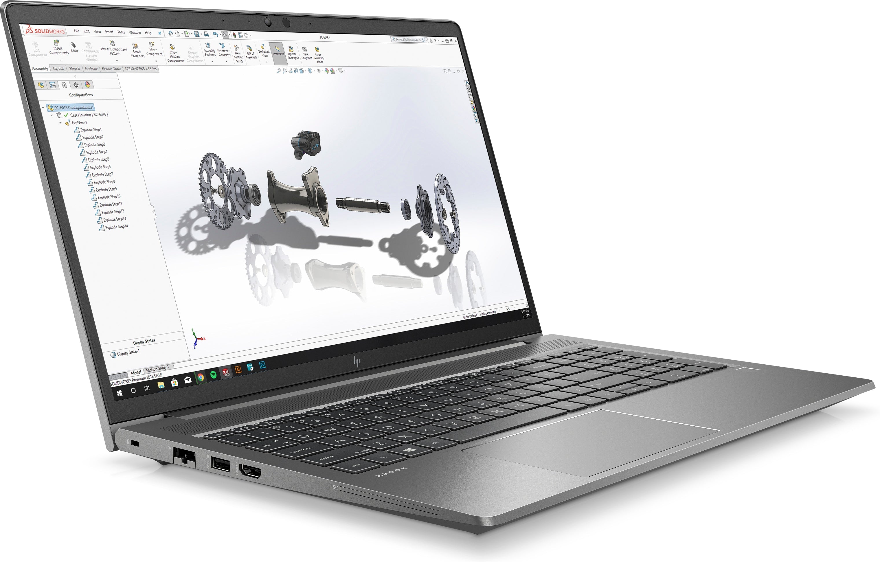 HP ZBook Power G8 15.6" FHD Mobile Workstation, Intel i9-11900H, 2.50GHz, 16GB RAM, 512GB SSD, Win11P - 83P73U8#ABA (Certified Refurbished)