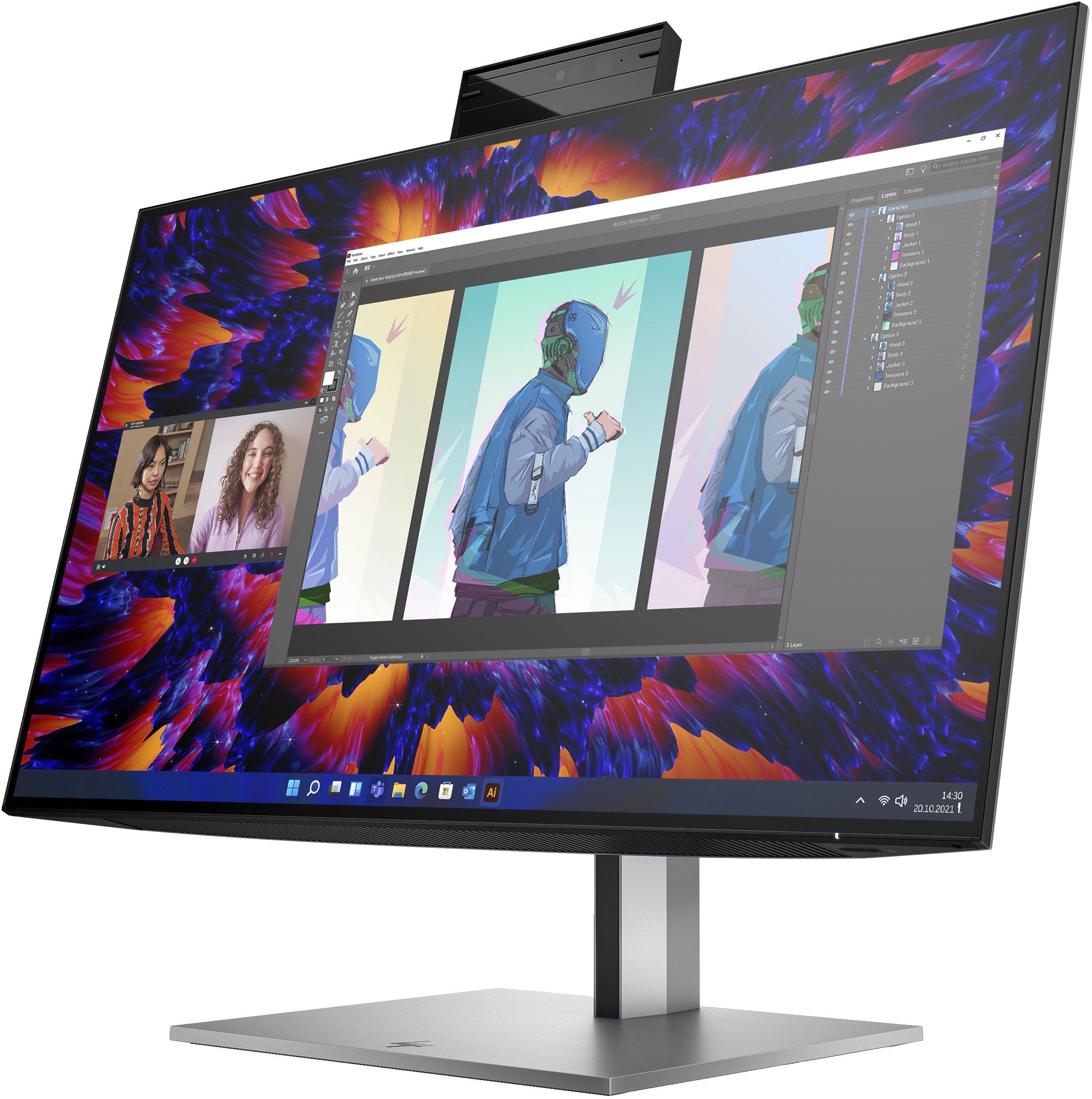 HP Z24m G3 23.8" QHD IPS Monitor, 16:9, 5MS, 1000:1-Contrast - 4Q8N9AA#ABA