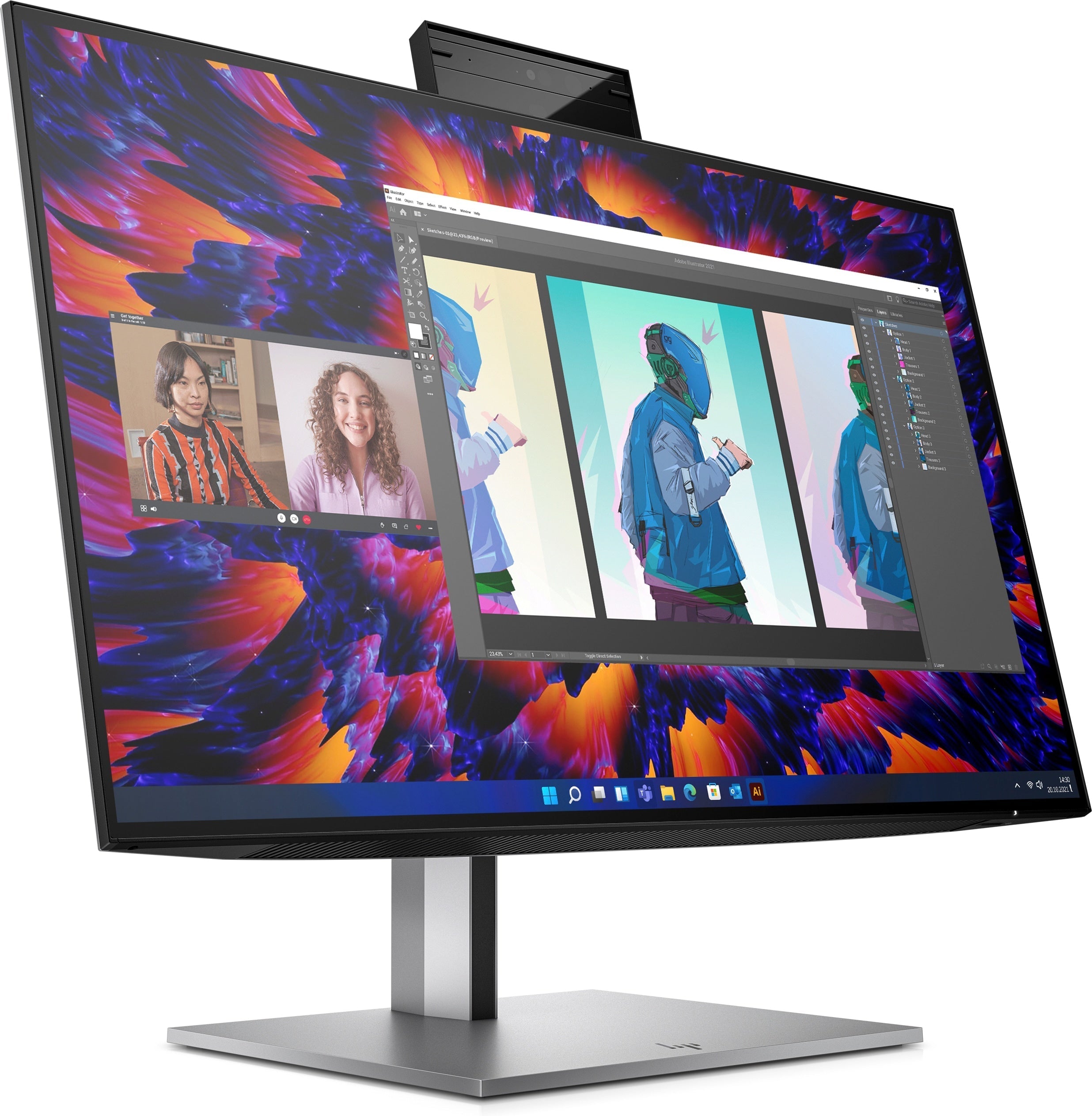 HP Z24m G3 23.8" QHD IPS Monitor, 16:9, 5MS, 1000:1-Contrast - 4Q8N9AA#ABA (Certified Refurbished)
