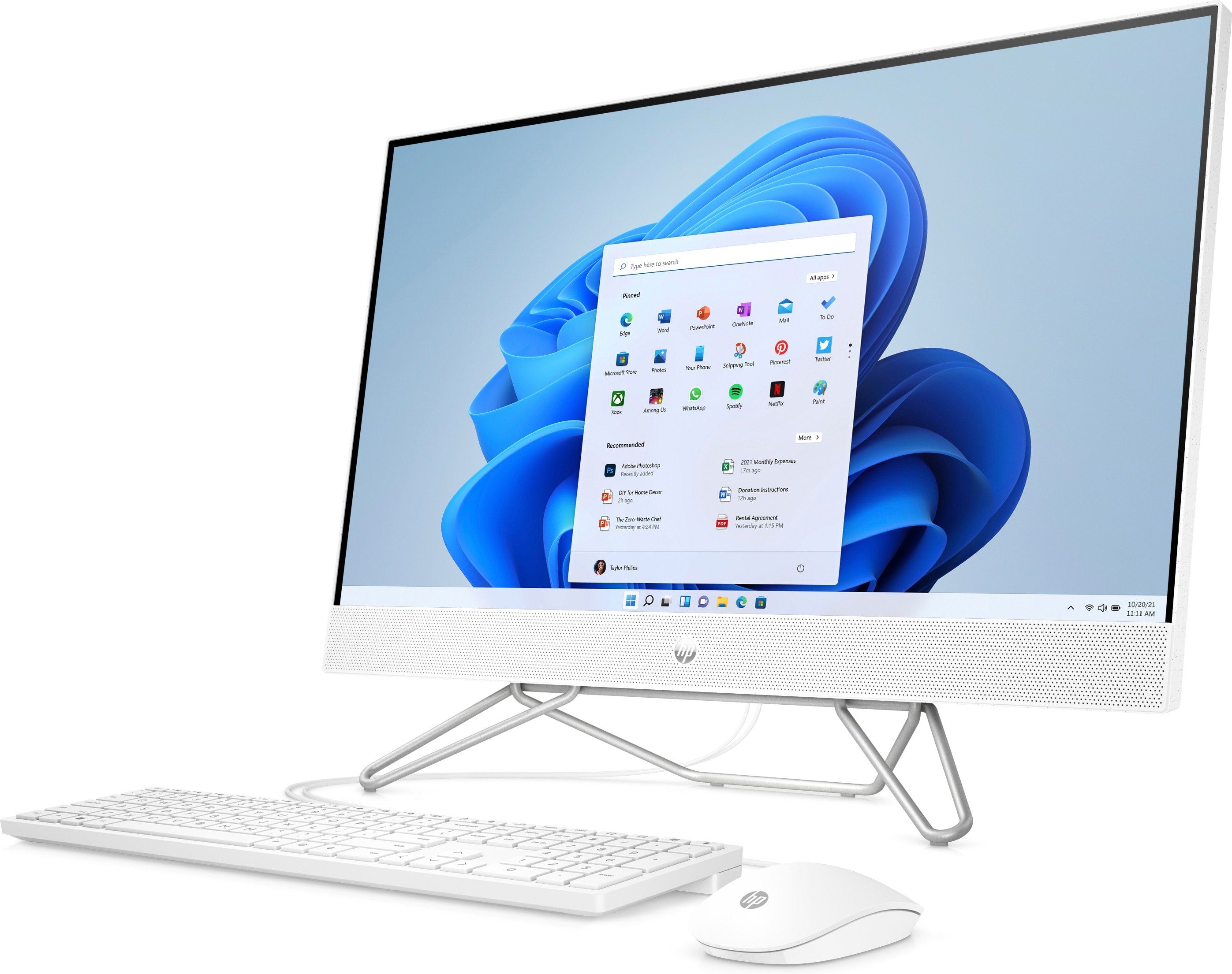 HP 27-cb1006 27" FHD All-in-One PC, Intel i5-1235U, 1.30GHz, 8GB RAM, 256GB SSD, Win11H - 577M5AA#ABA (Certified Refurbished)