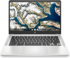 HP 14a-na0226nr 14" HD Chromebook, Intel Celeron N4120, 1.10GHz, 4GB RAM, 64GB eMMC, ChromeOS - 677J1UA#ABA