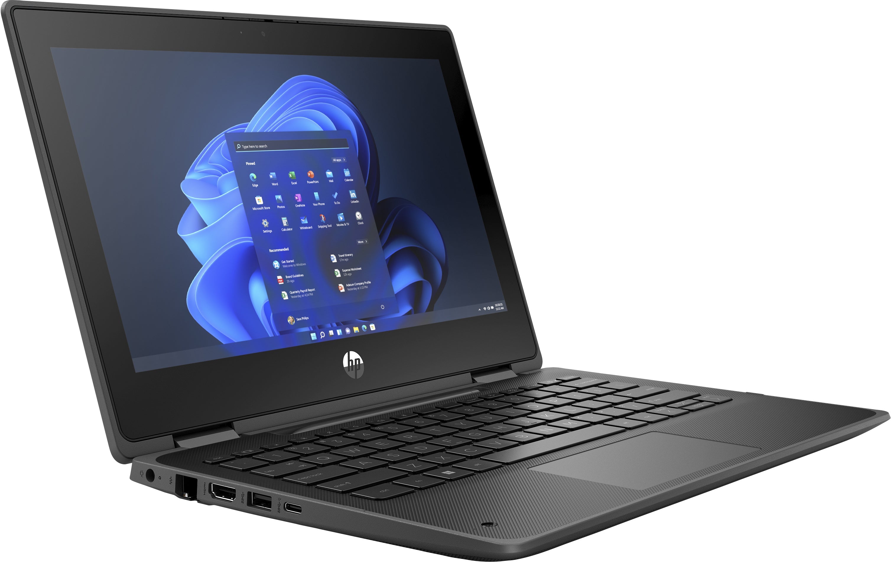 HP Pro x360 Fortis 11 G9 11.6" HD Convertible Notebook, Intel Celeron N4500, 1.10GHz, 4GB RAM, 64GB SSD, Win11P - 678C6UT#ABA